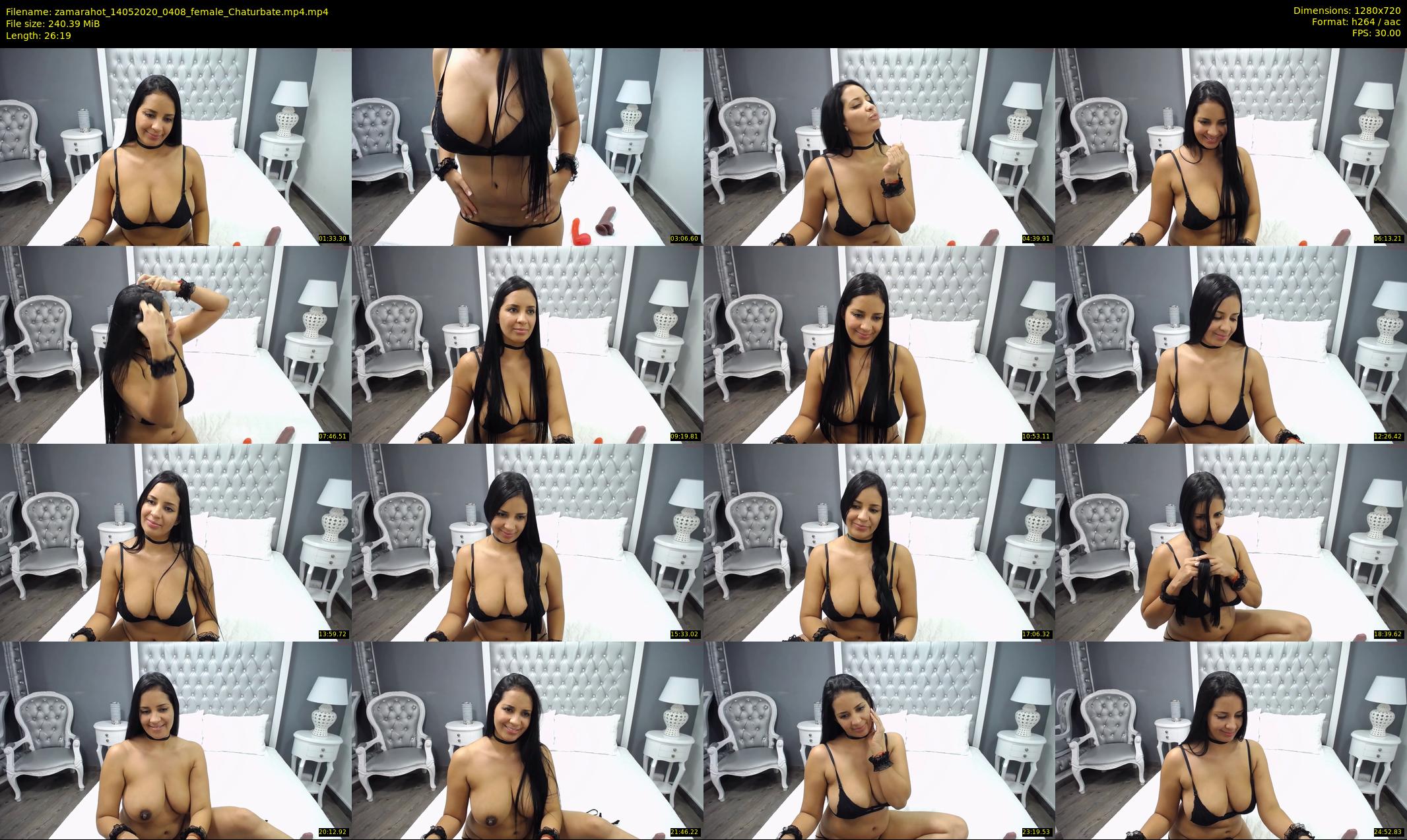 zamarahot — 27 minute Chaturbate female cam show recording, 720p, May 14, 2020
