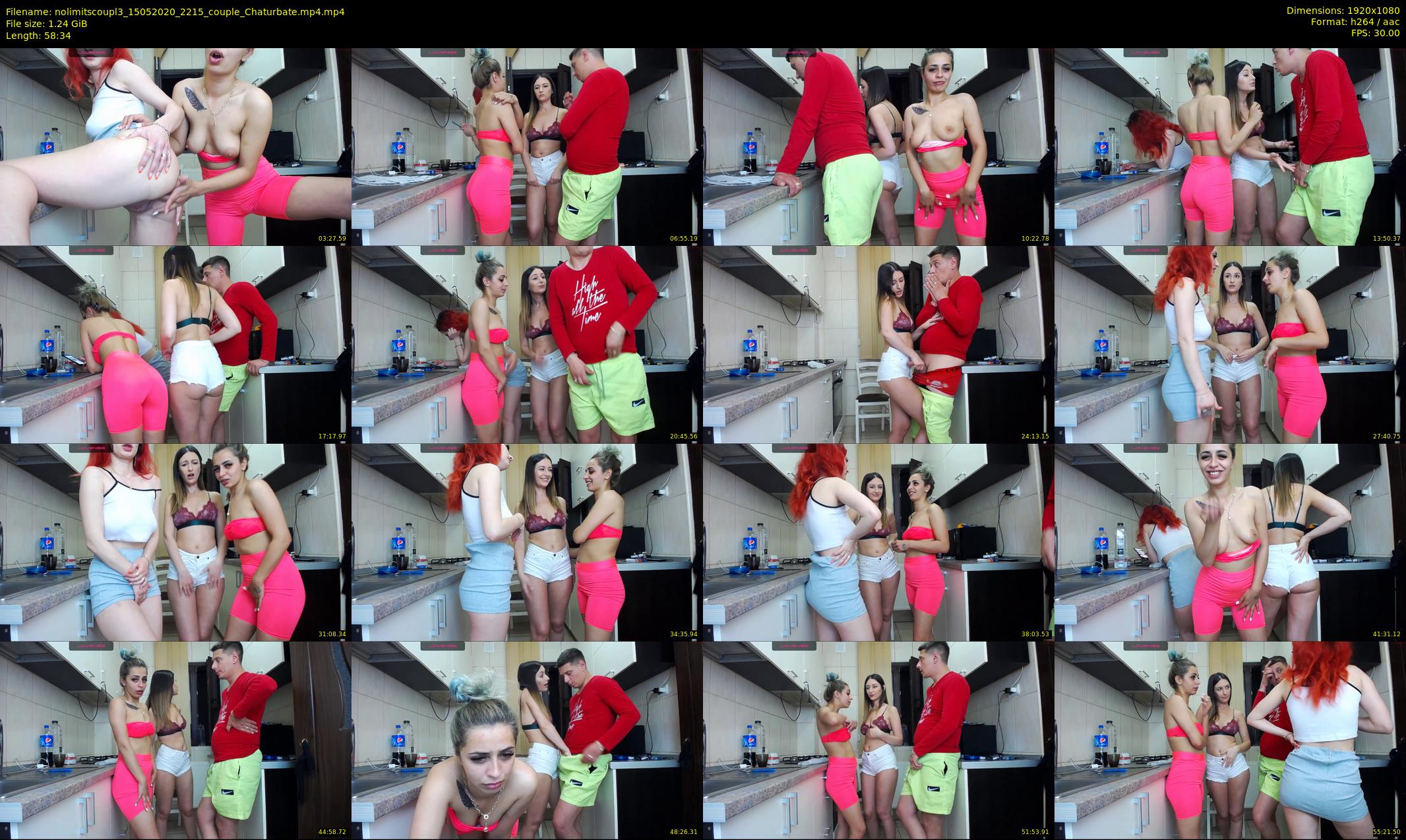 nolimitscoupl3 — 59 minute Chaturbate couple cam show recording, 1080p, May 15, 2020