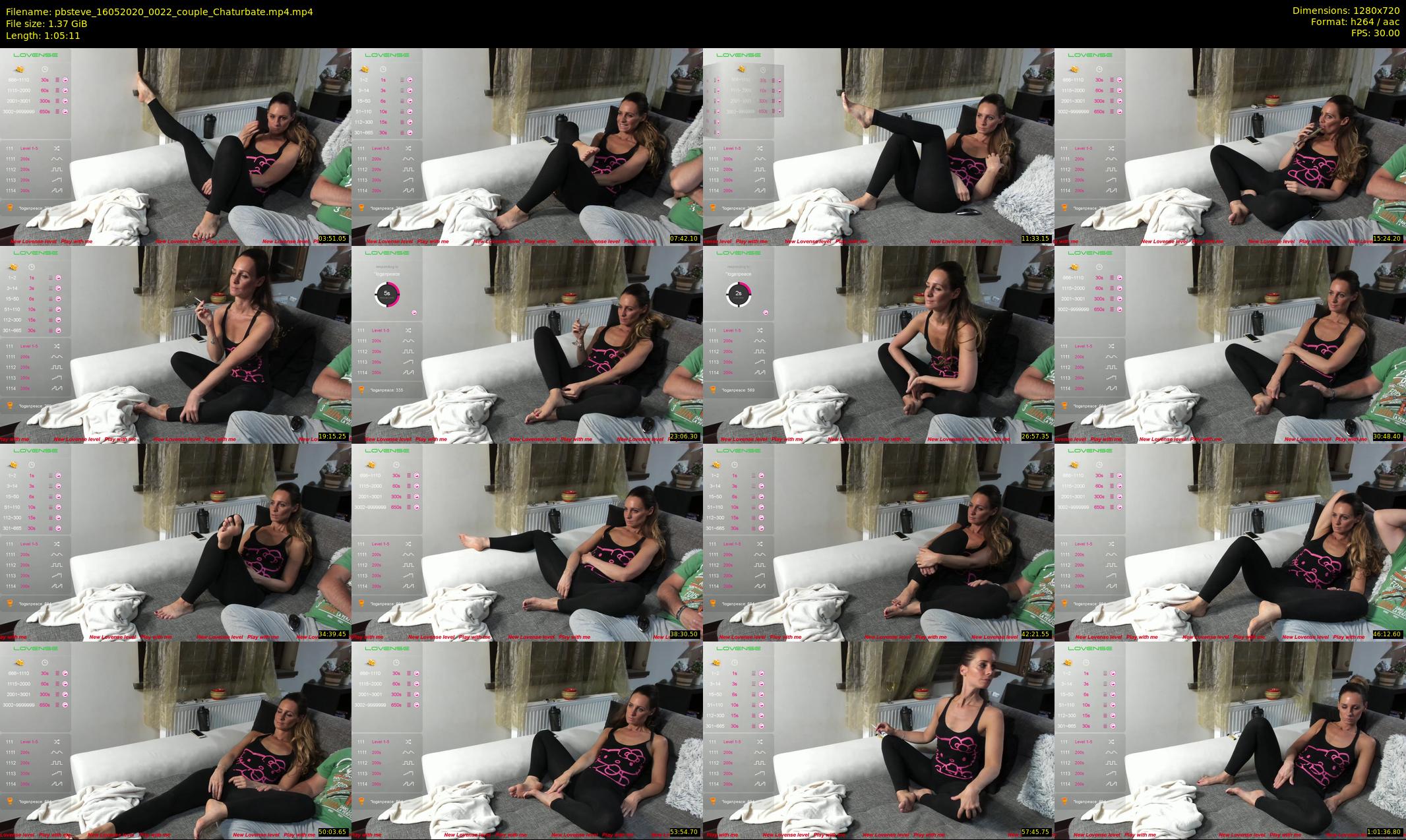 pbsteve — 66 minute Chaturbate couple cam show recording, 720p, May 16, 2020