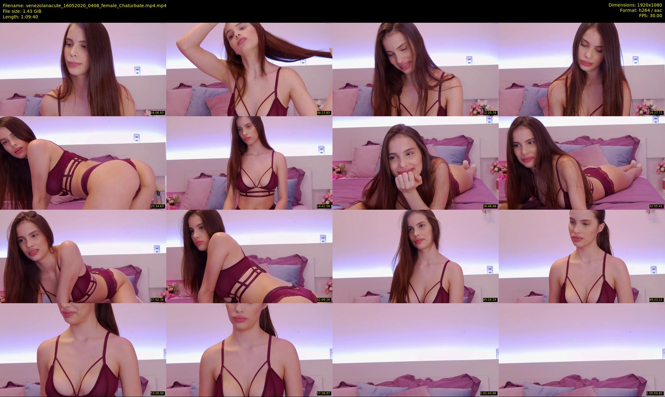 venezolanacute — 70 minute Chaturbate female cam show recording, 1080p, May 16, 2020