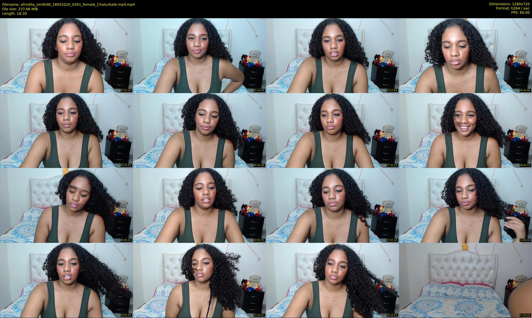 afrodita_smith08 — 19 minute Chaturbate female cam show recording, 720p, May 18, 2020