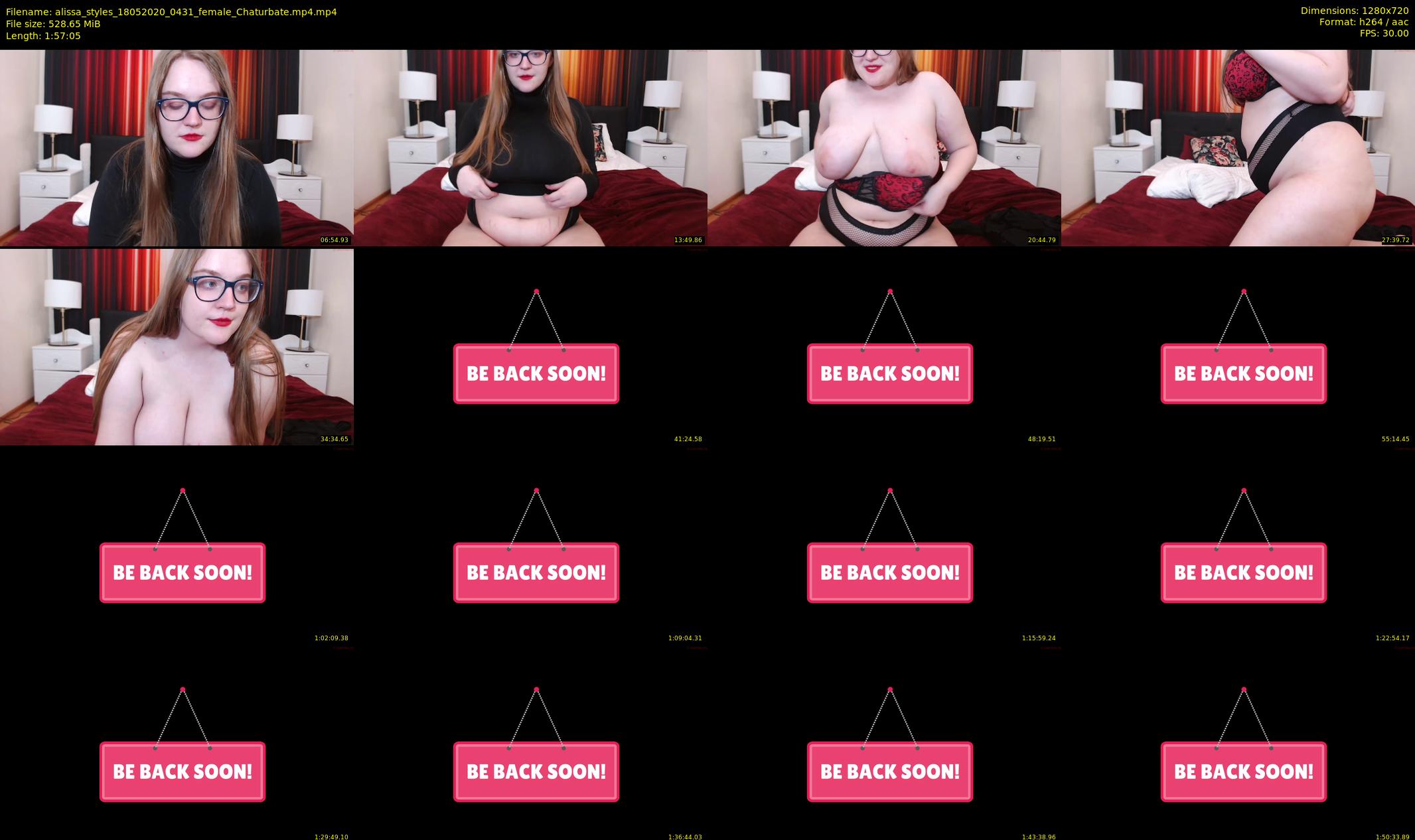 alissa_styles — 118 minute Chaturbate female cam show recording, 720p, May 18, 2020