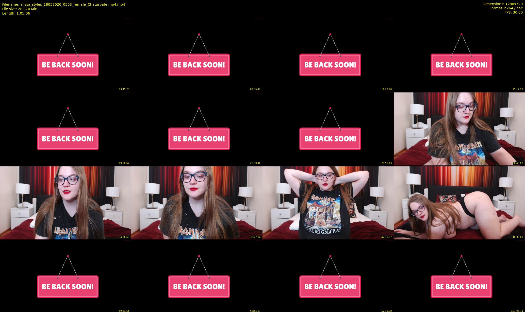 alissa_styles — 66 minute Chaturbate female cam show recording, 720p, May 18, 2020