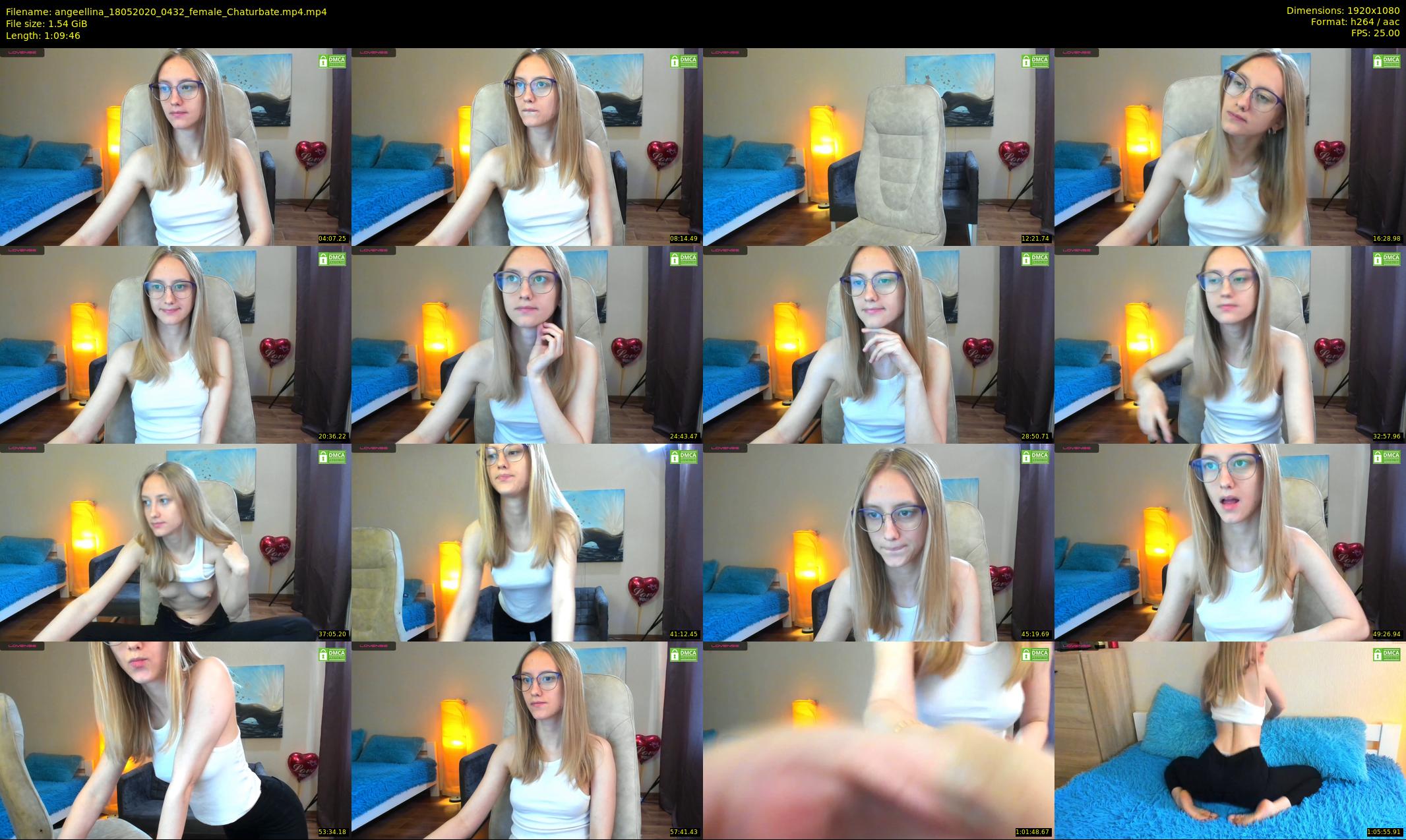 angeellina — 70 minute Chaturbate female cam show recording, 1080p, May 18, 2020
