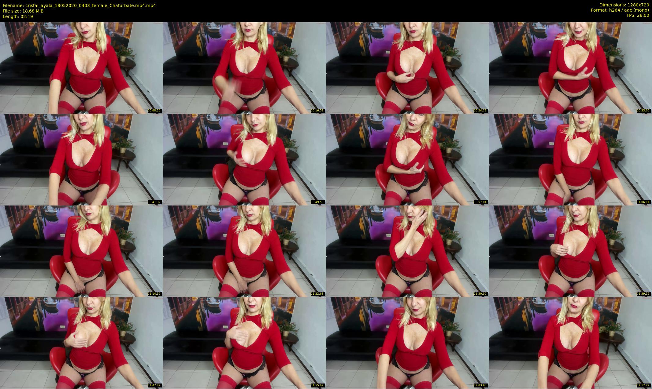 cristal_ayala — 3 minute Chaturbate female cam show recording, 720p, May 18, 2020