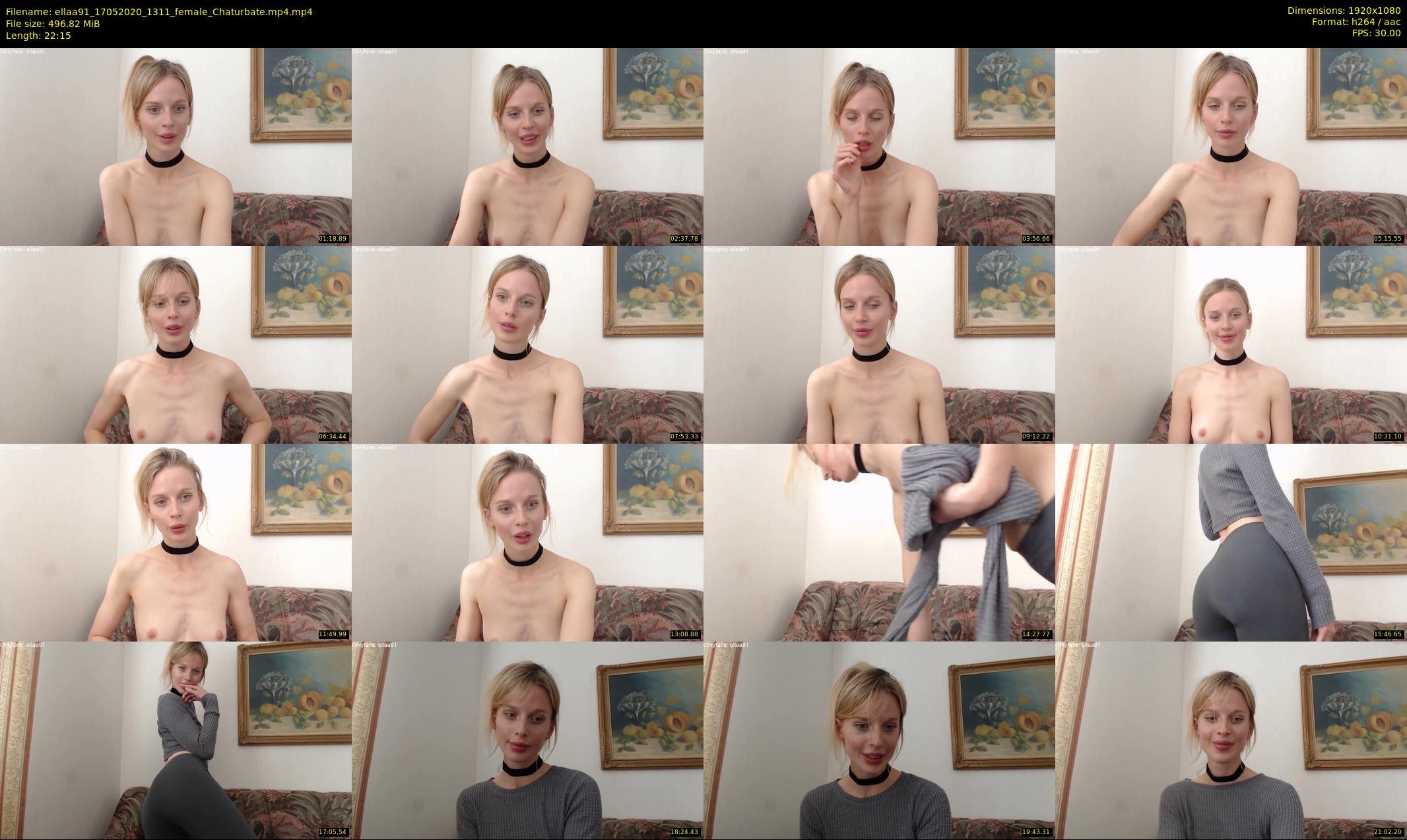ellaa91 — 23 minute Chaturbate female cam show recording, 1080p, May 17, 2020