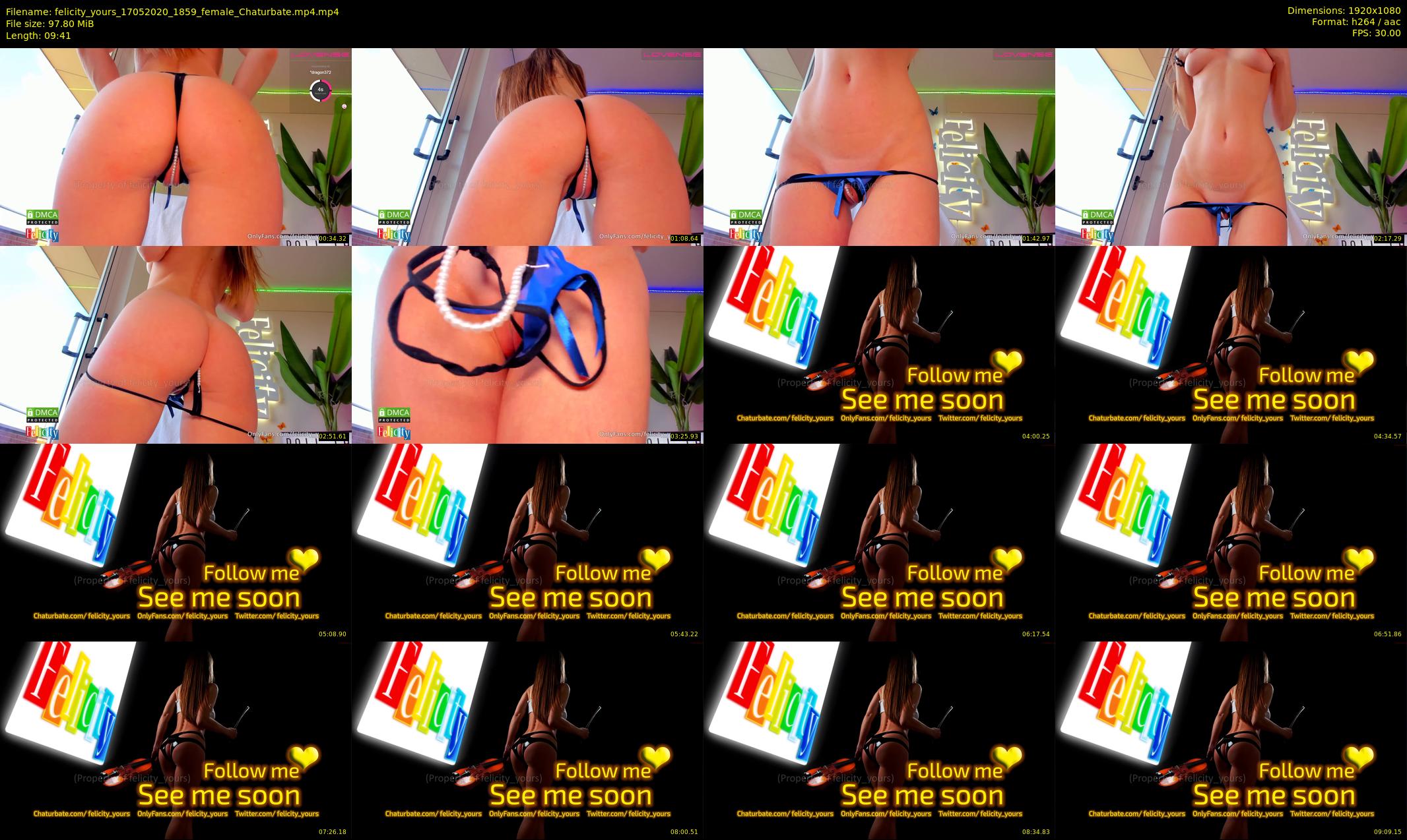 felicity_yours — 10 minute Chaturbate female cam show recording, 1080p, May 17, 2020