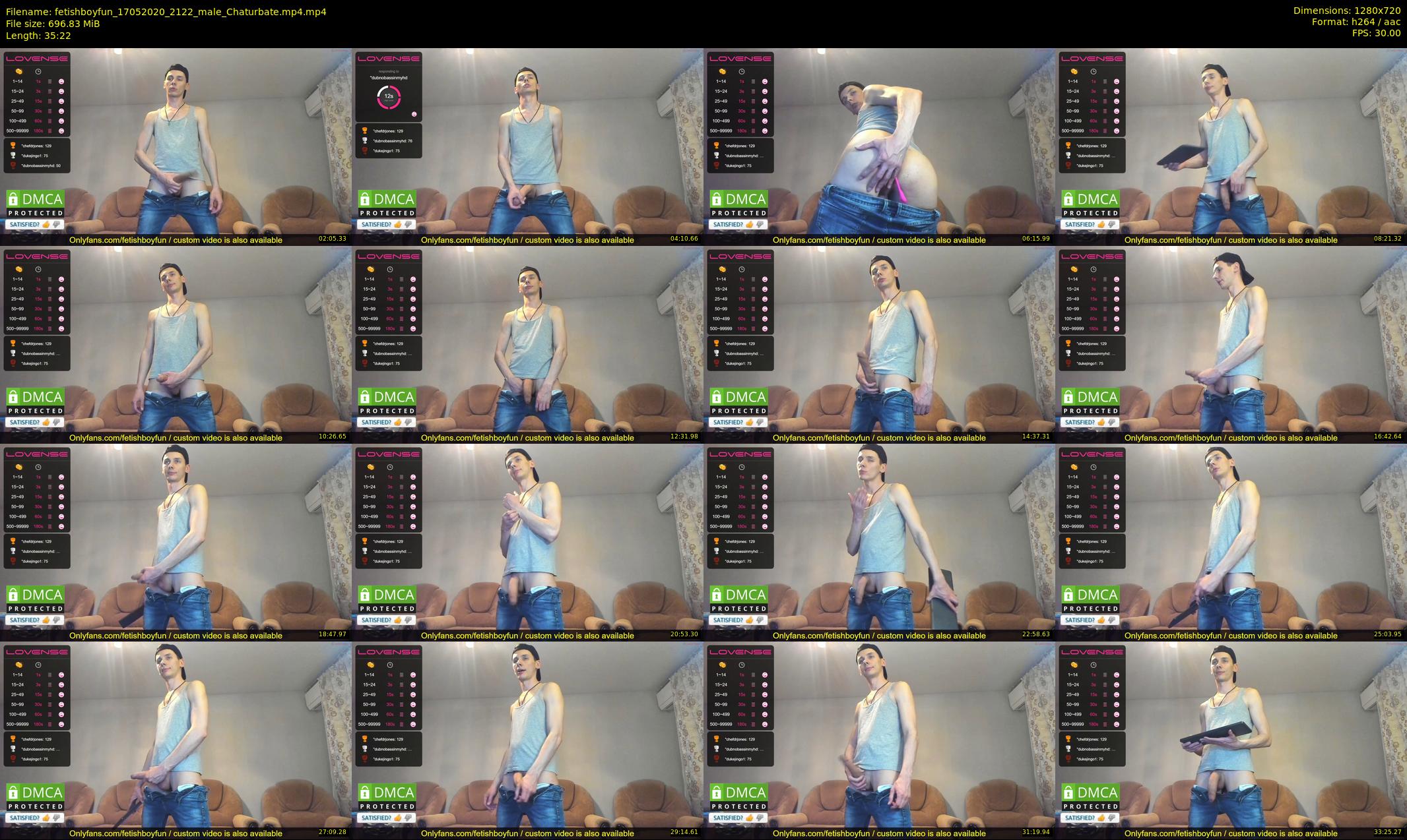 fetishboyfun — 36 minute Chaturbate male cam show recording, 720p, May 17, 2020