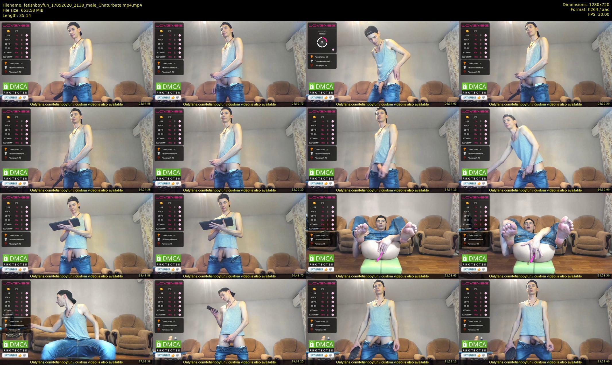 fetishboyfun — 36 minute Chaturbate male cam show recording, 720p, May 17, 2020