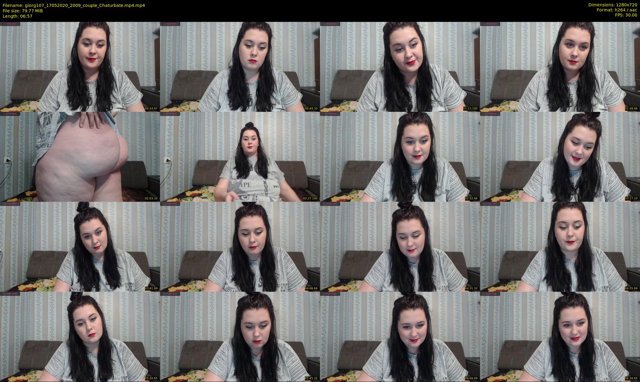 giorg107 — 7 minute Chaturbate couple cam show recording, 720p, May 17, 2020
