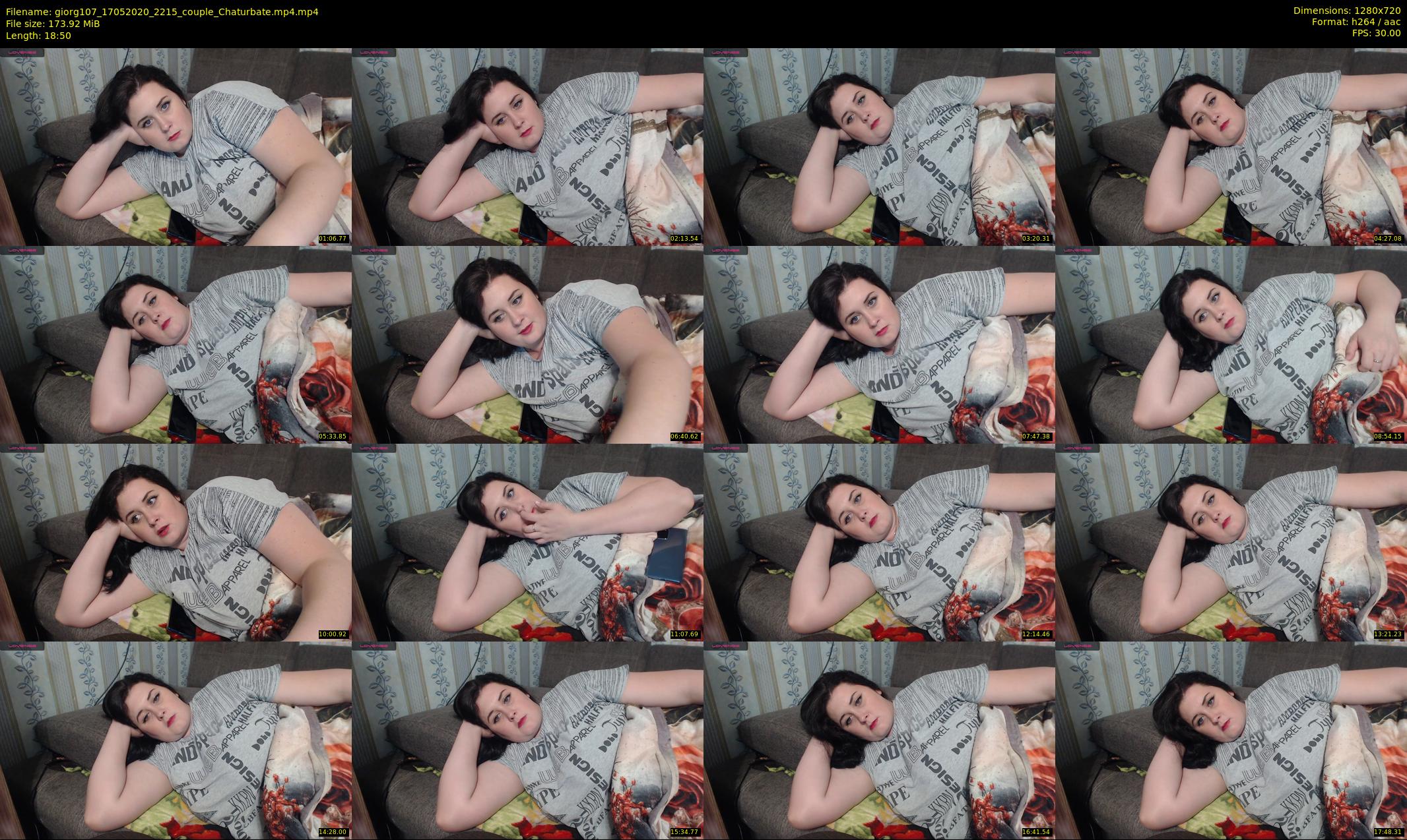 giorg107 — 19 minute Chaturbate couple cam show recording, 720p, May 17, 2020