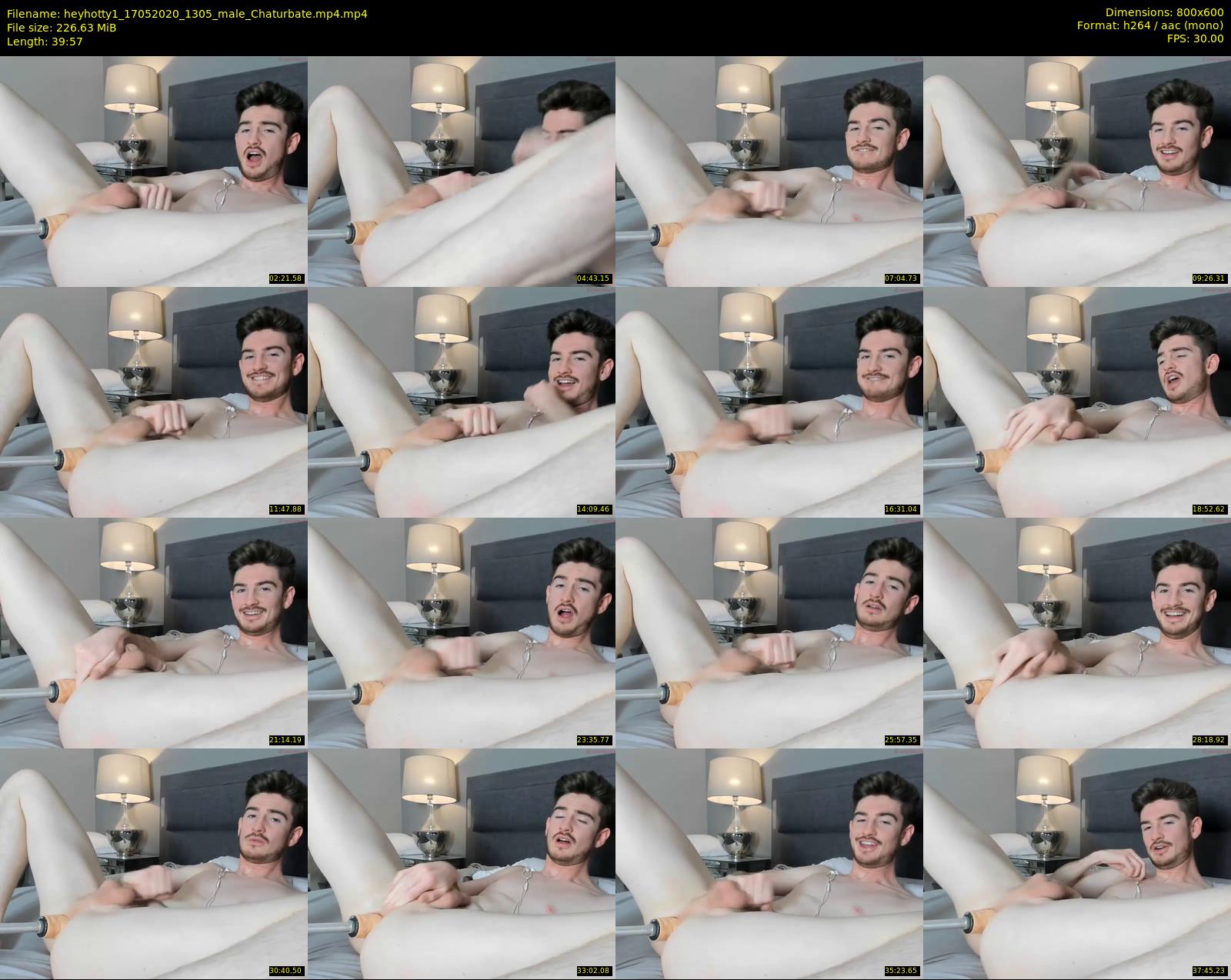 heyhotty1 — 40 minute Chaturbate male cam show recording, 480p, May 17, 2020