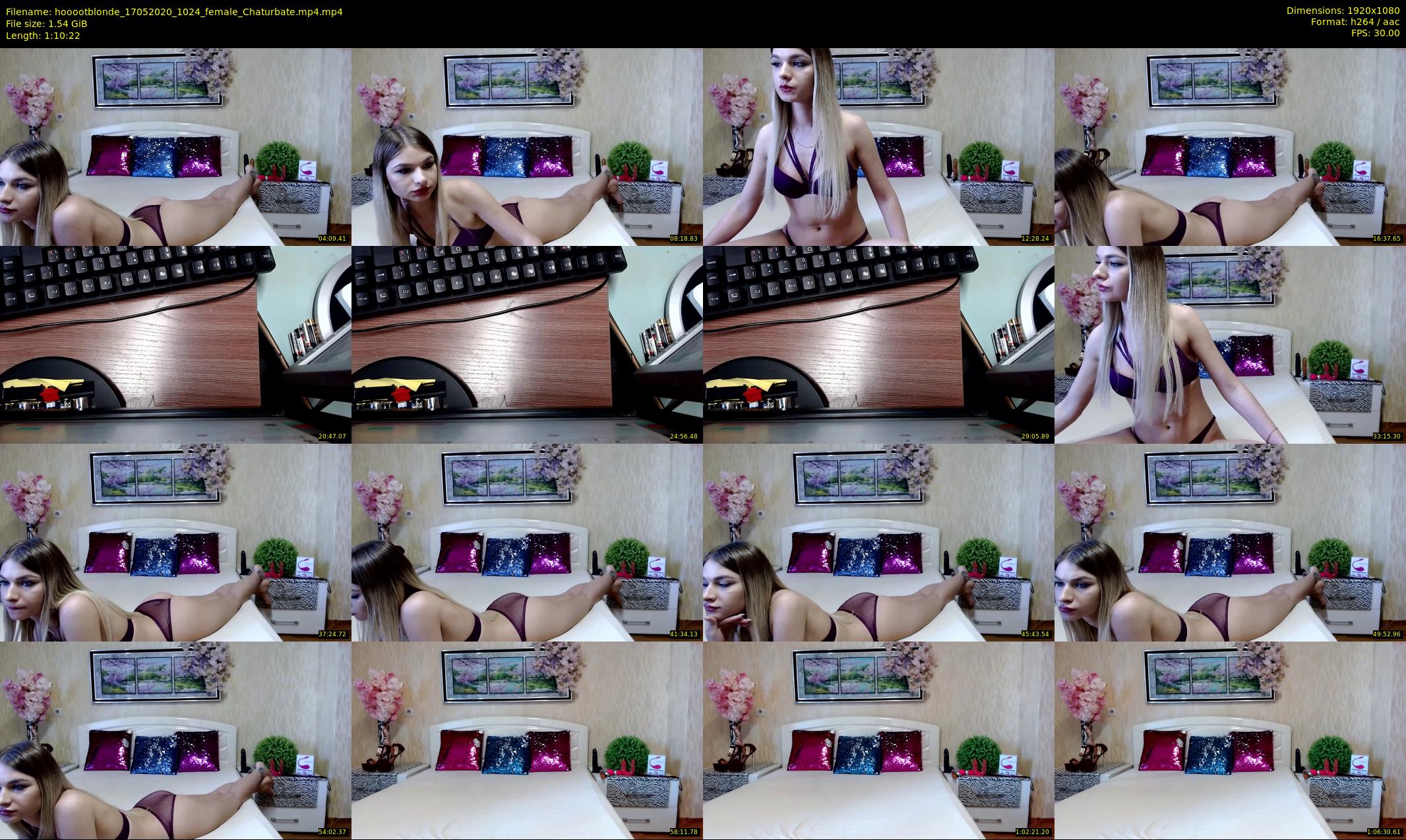 hooootblonde — 71 minute Chaturbate female cam show recording, 1080p, May 17, 2020
