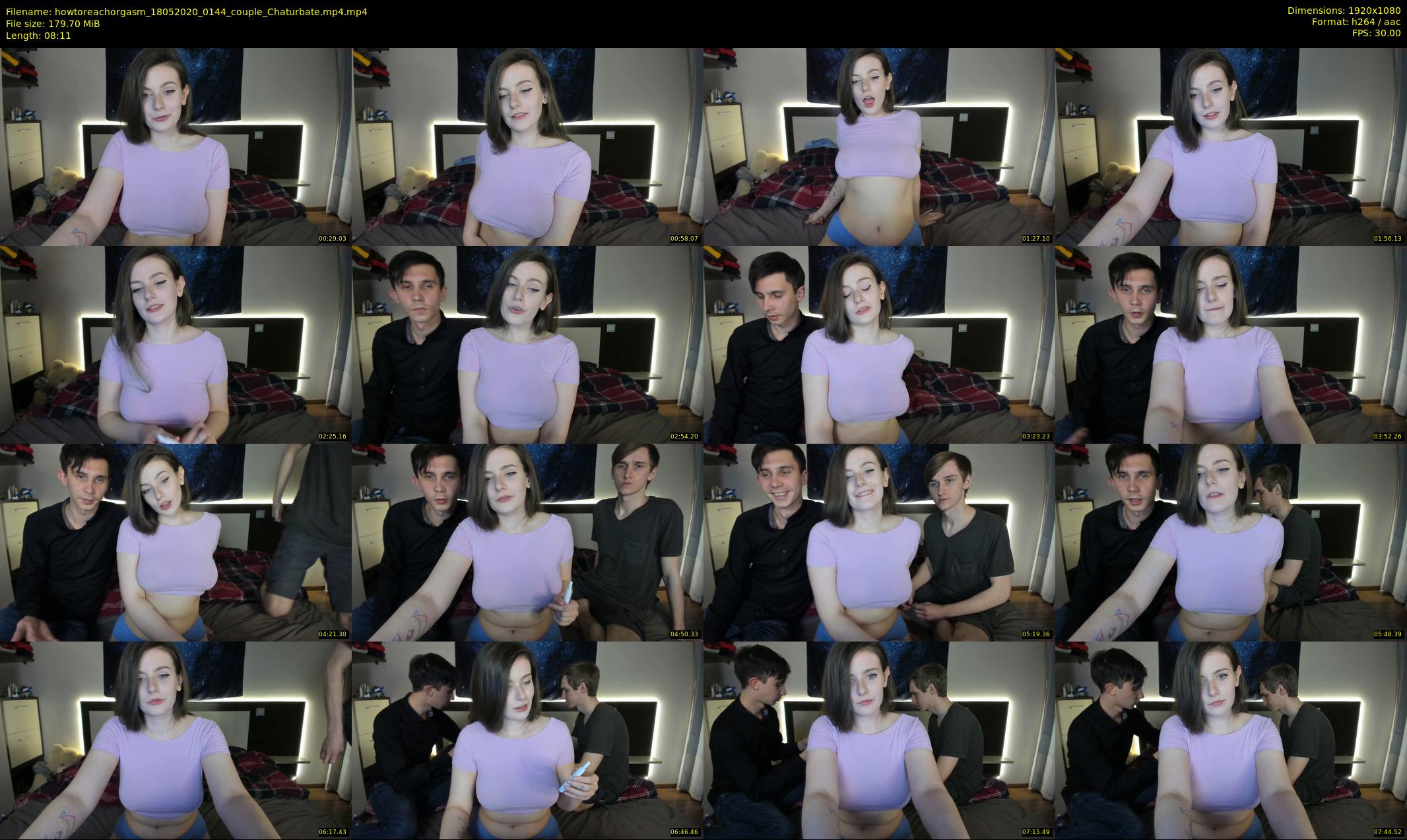 howtoreachorgasm — 9 minute Chaturbate couple cam show recording, 1080p, May 18, 2020