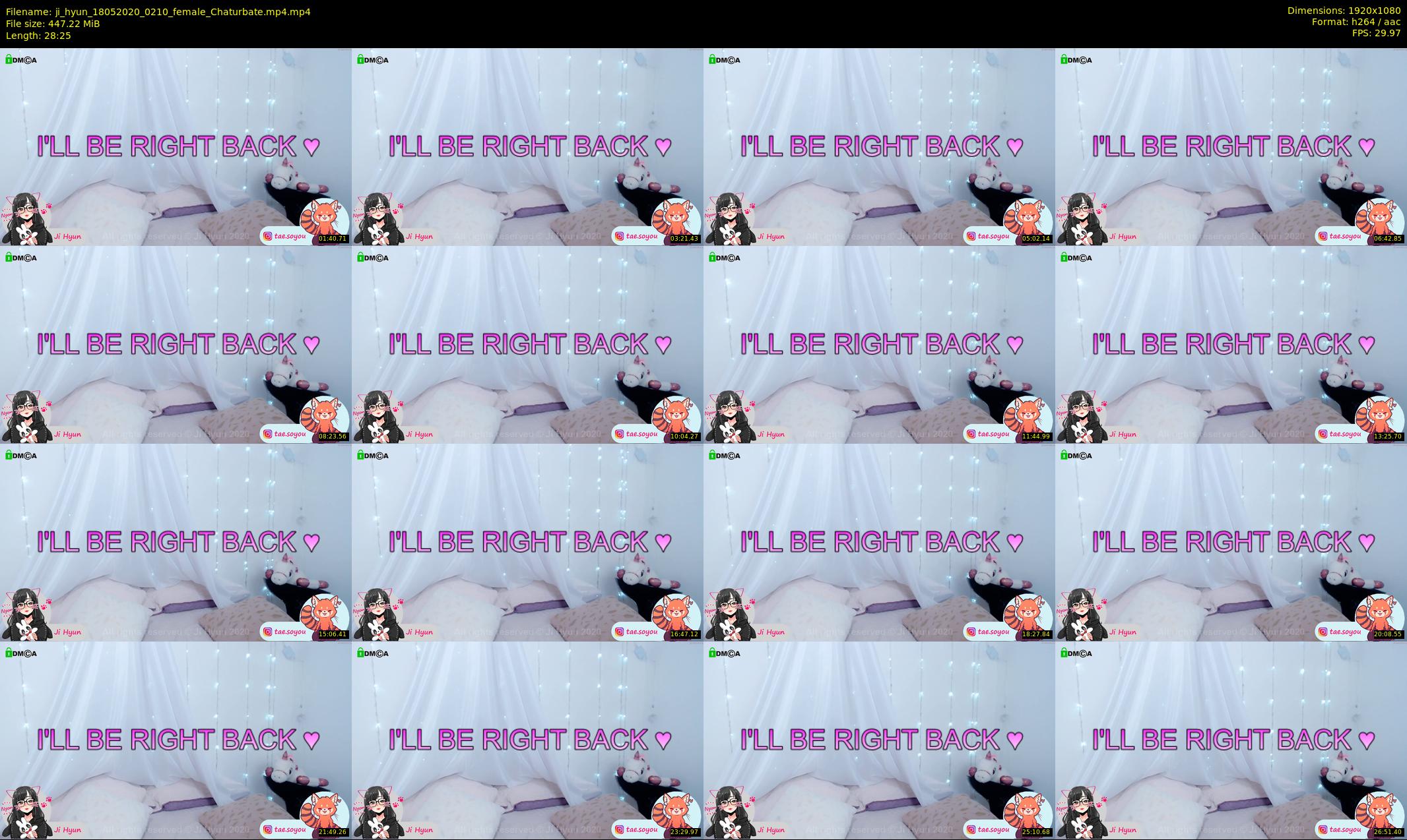 ji_hyun — 29 minute Chaturbate female cam show recording, 1080p, May 18, 2020