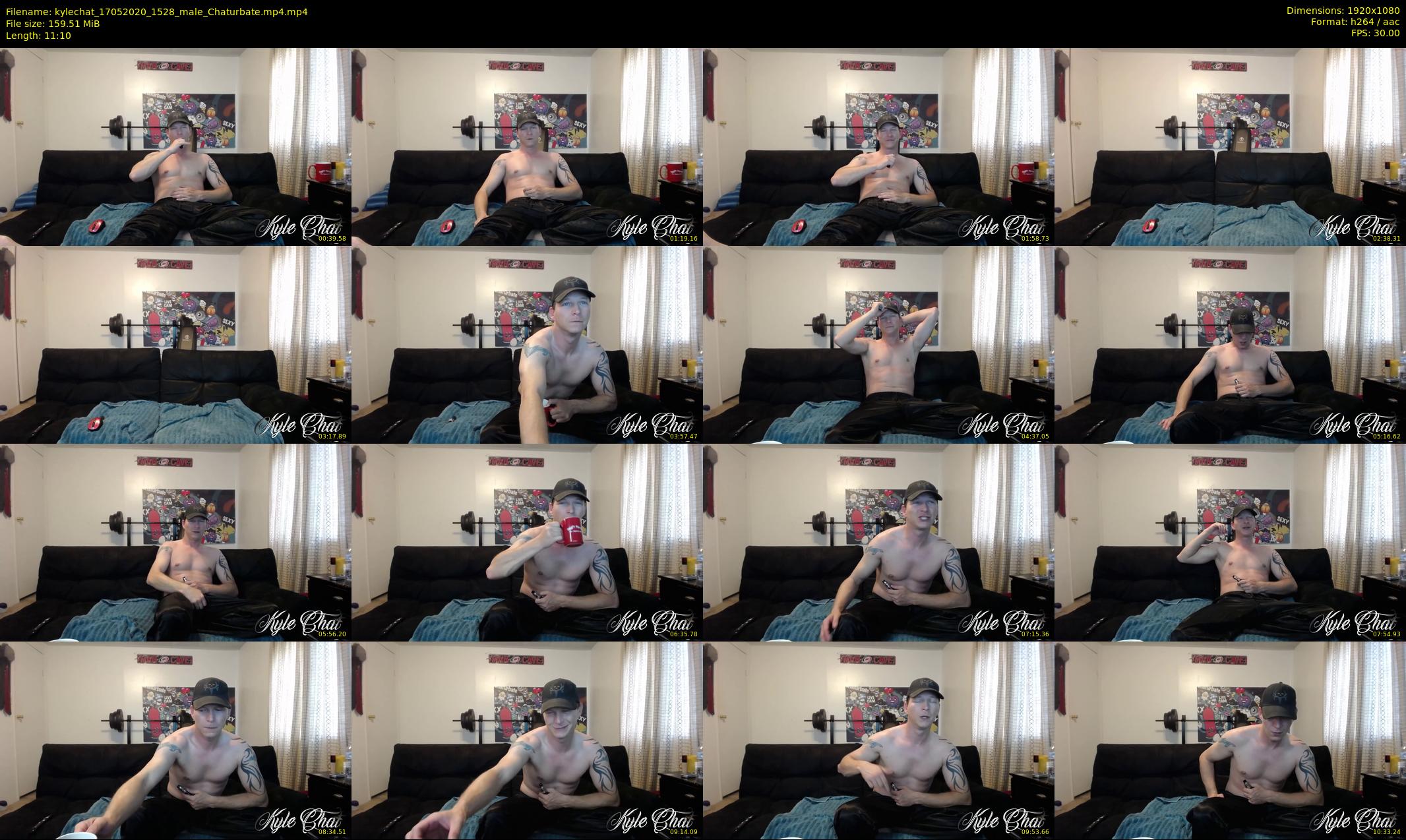 kylechat — 12 minute Chaturbate male cam show recording, 1080p, May 17, 2020