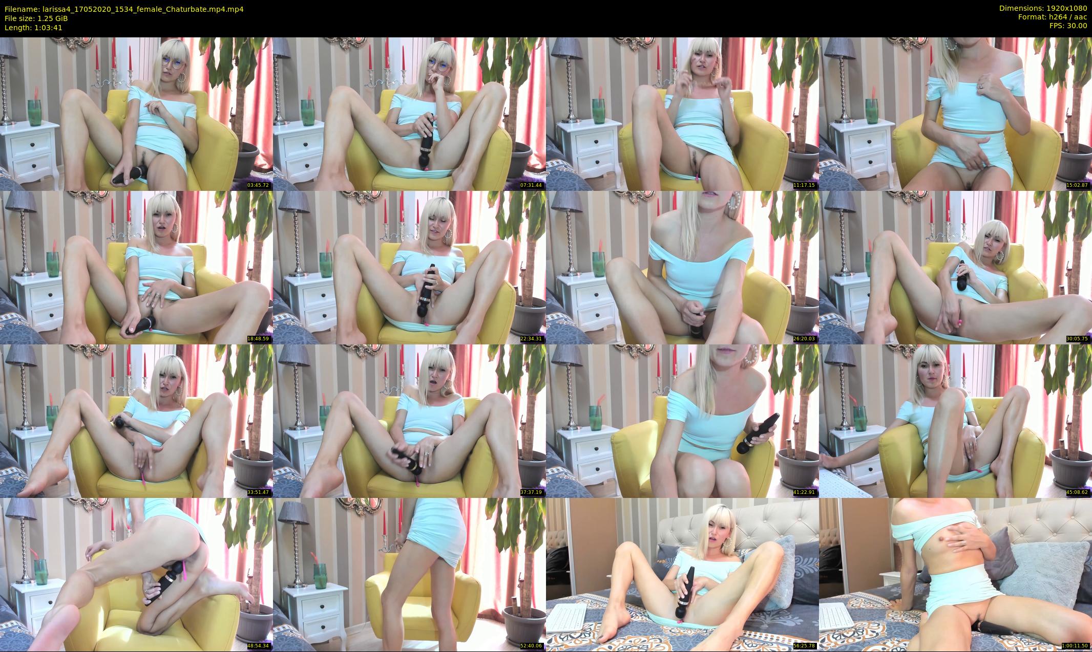 larissa4 — 64 minute Chaturbate female cam show recording, 1080p, May 17, 2020