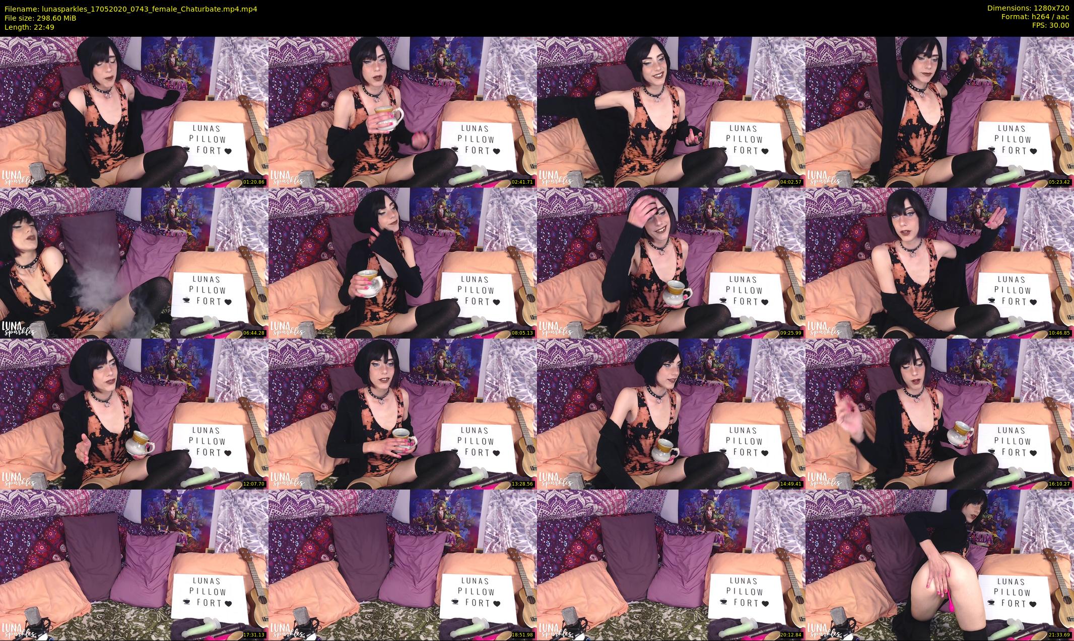 lunasparkles — 23 minute Chaturbate female cam show recording, 720p, May 17, 2020