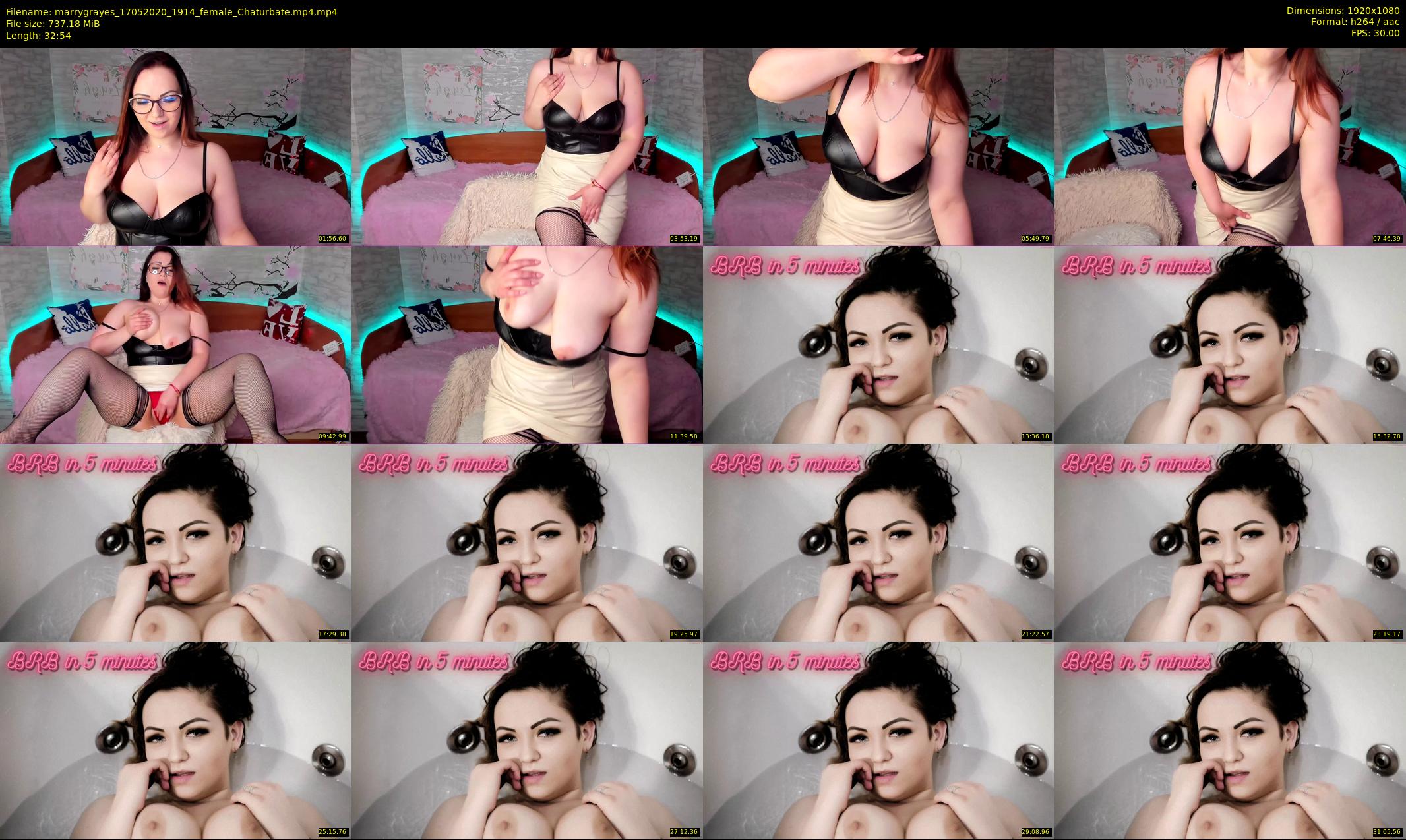 marrygrayes — 33 minute Chaturbate female cam show recording, 1080p, May 17, 2020