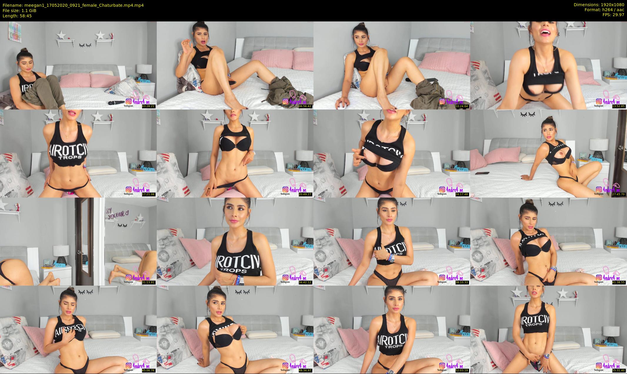 meegan1 — 59 minute Chaturbate female cam show recording, 1080p, May 17, 2020
