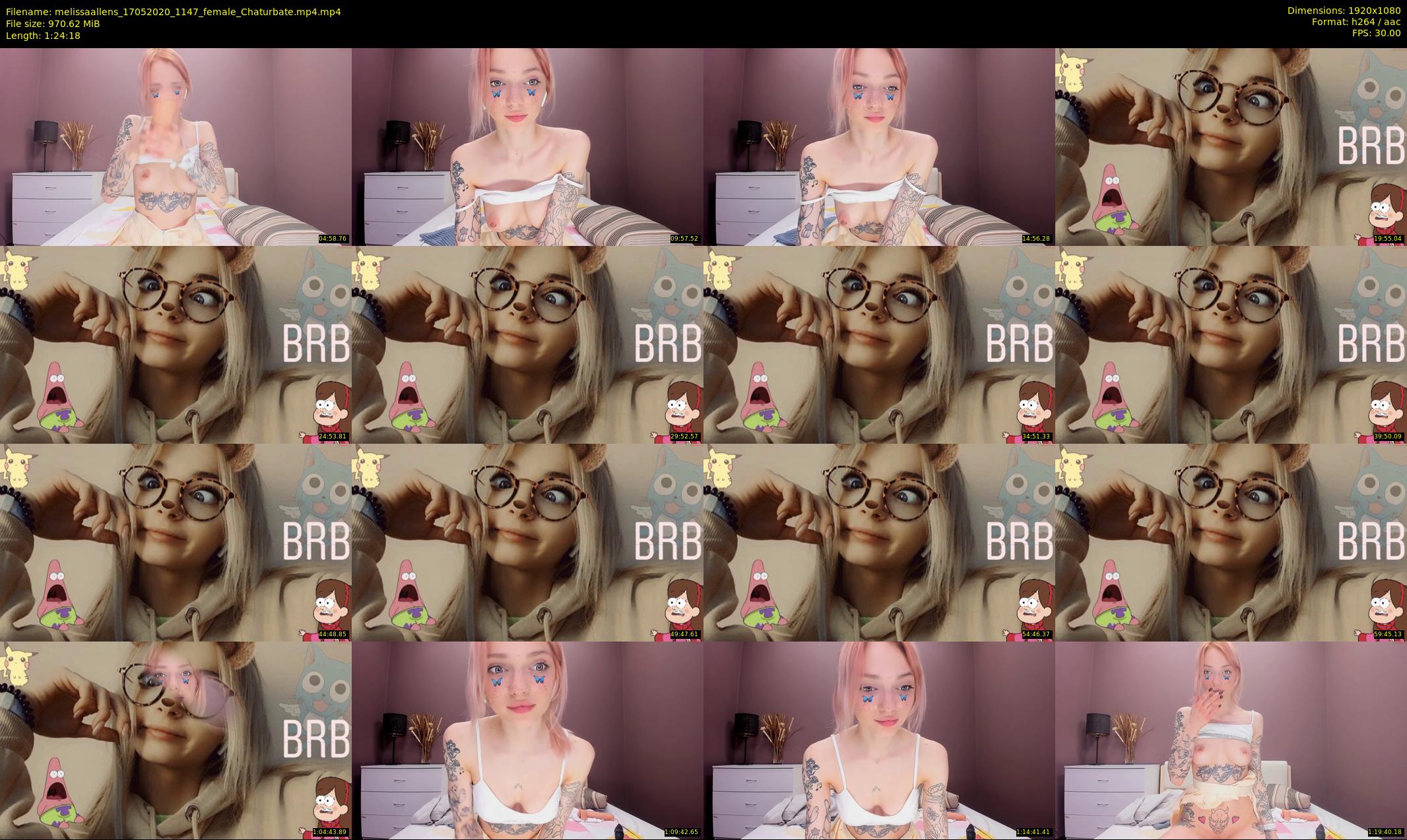 melissaallens — 85 minute Chaturbate female cam show recording, 1080p, May 17, 2020