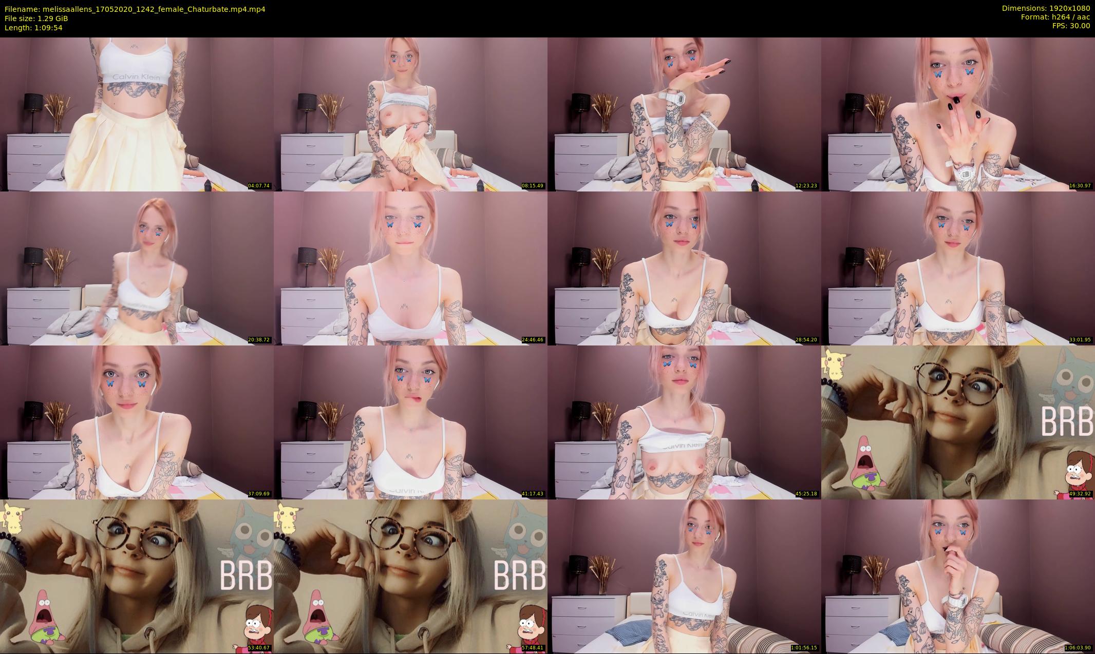 melissaallens — 70 minute Chaturbate female cam show recording, 1080p, May 17, 2020
