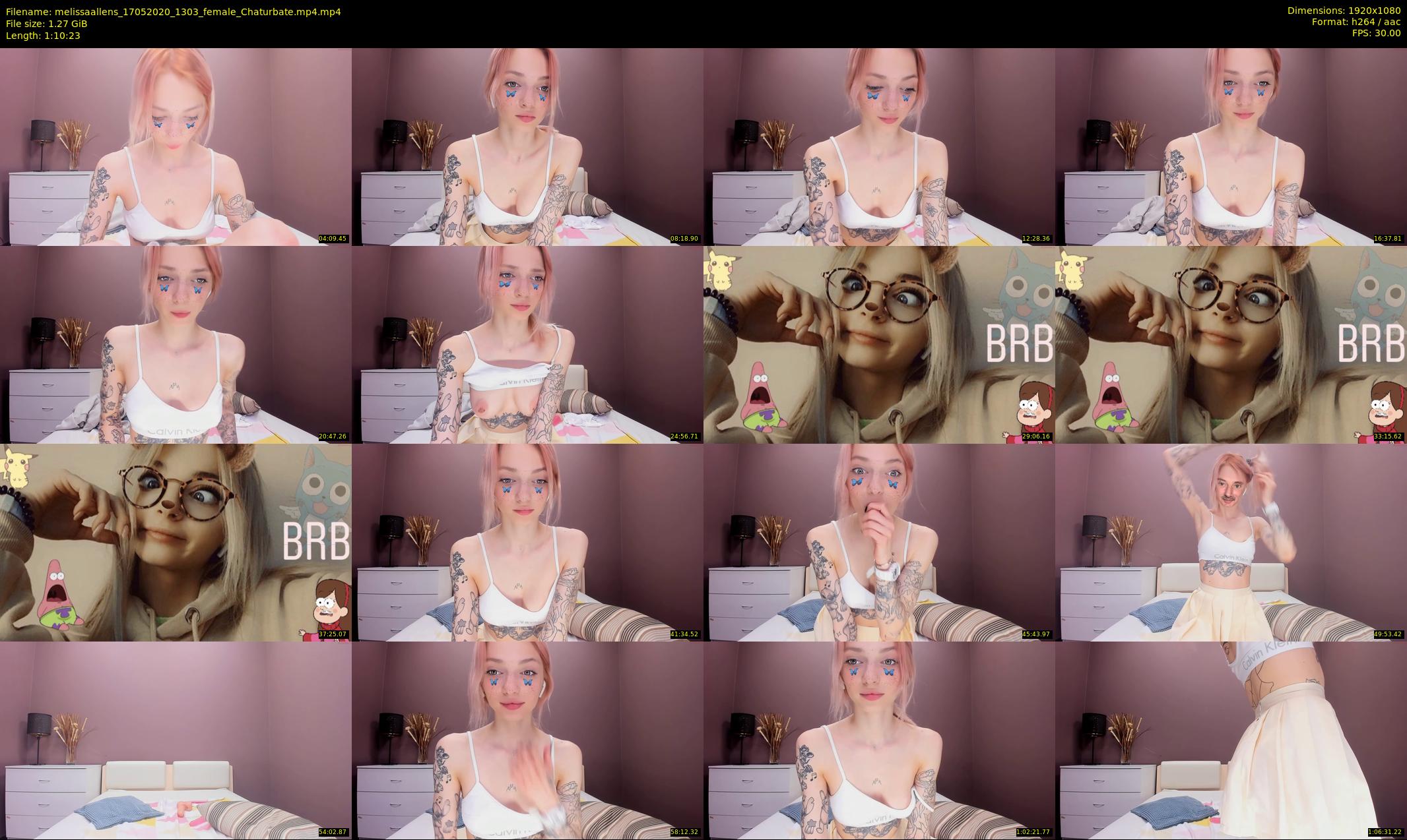 melissaallens — 71 minute Chaturbate female cam show recording, 1080p, May 17, 2020