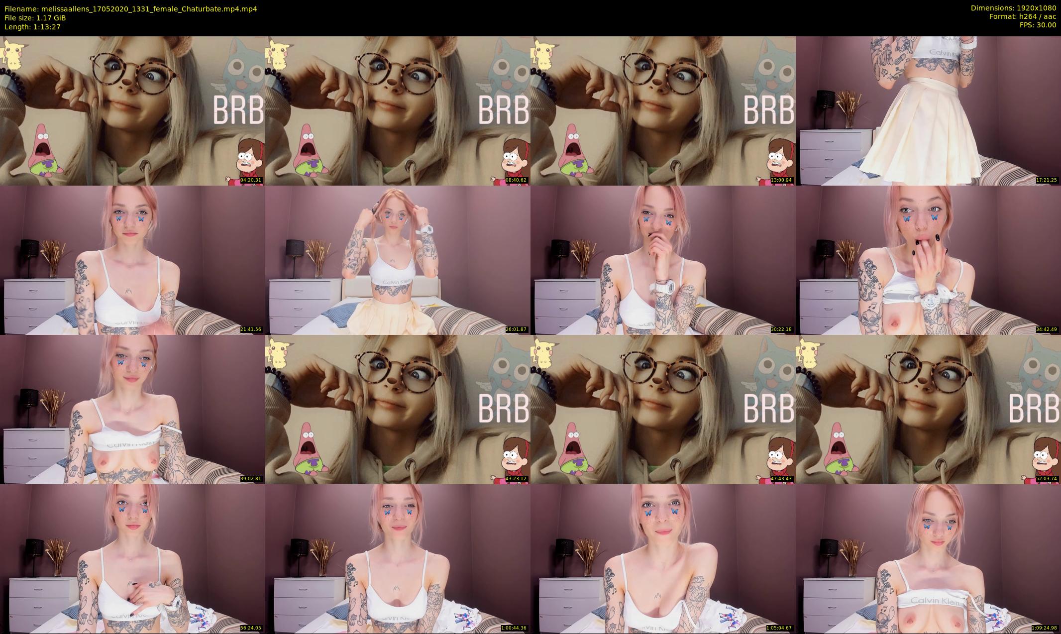 melissaallens — 74 minute Chaturbate female cam show recording, 1080p, May 17, 2020