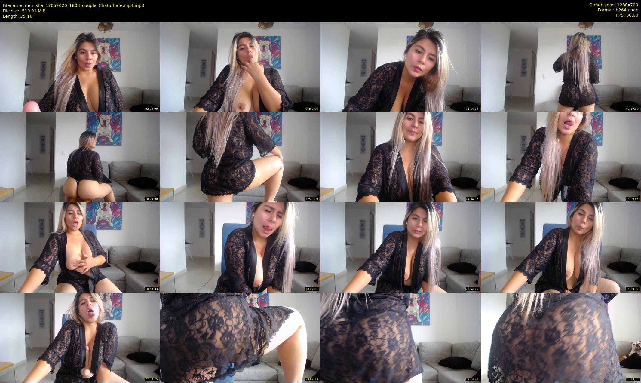 nemisha — 36 minute Chaturbate female cam show recording, 720p, May 17, 2020