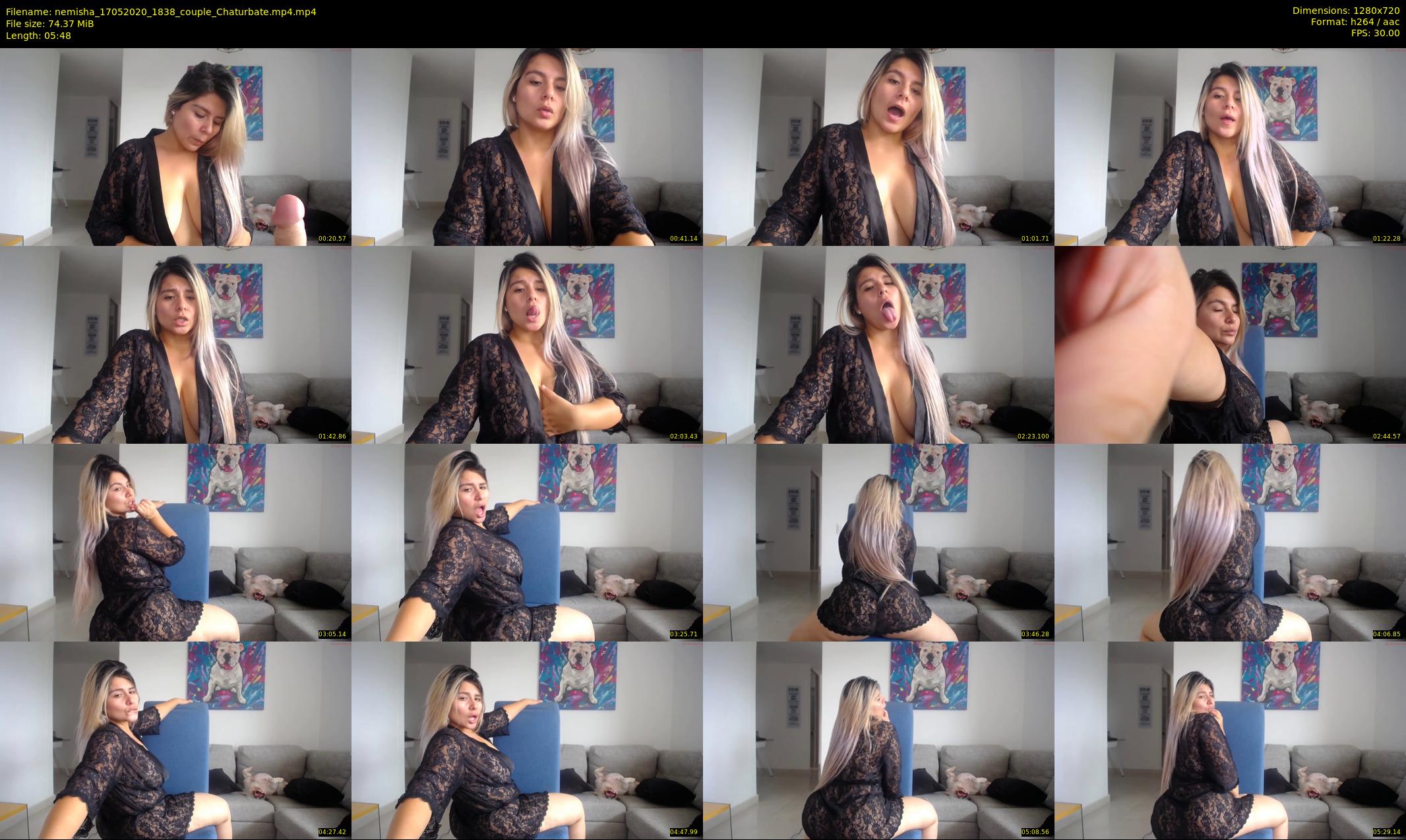 nemisha — 6 minute Chaturbate female cam show recording, 720p, May 17, 2020