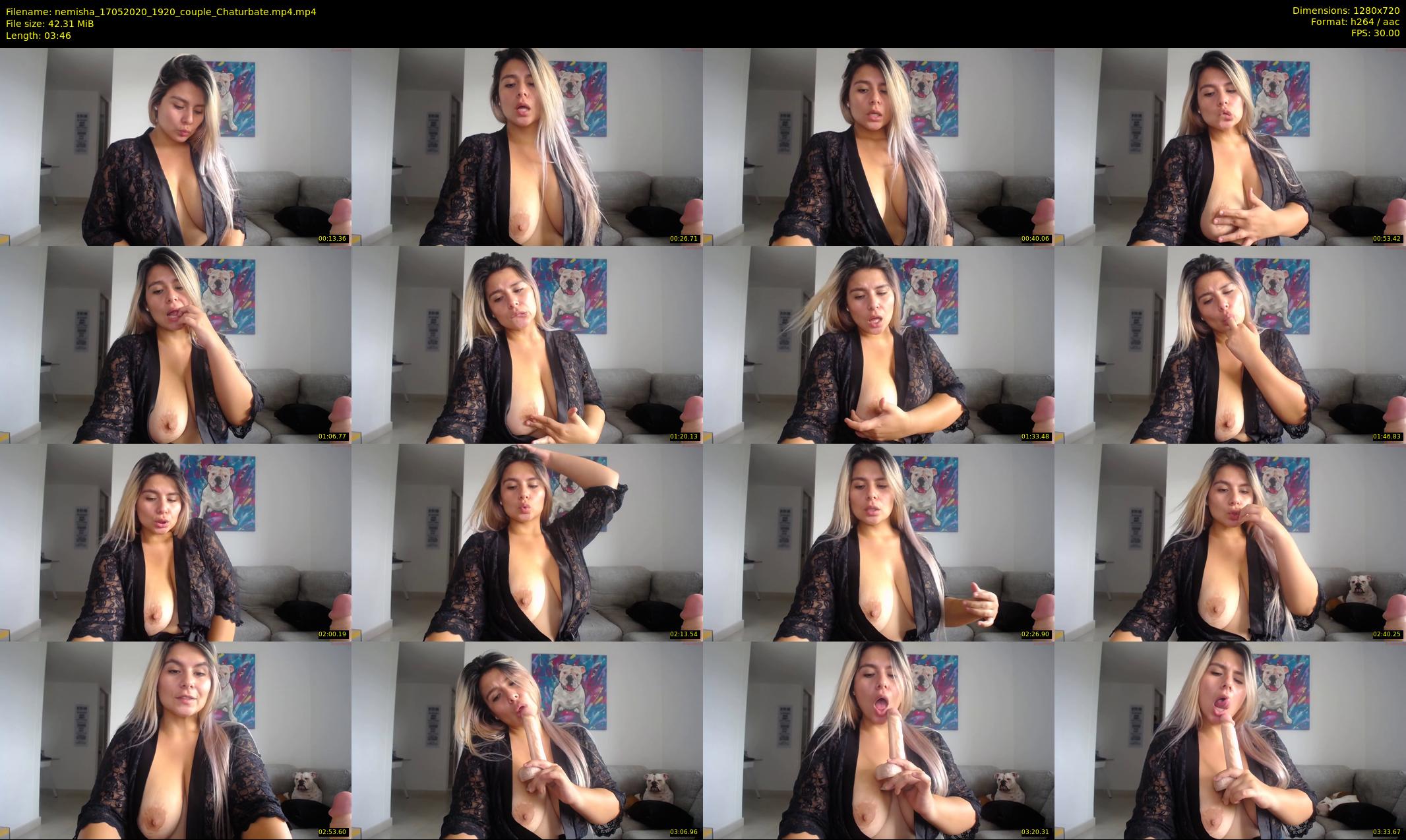 nemisha — 4 minute Chaturbate female cam show recording, 720p, May 17, 2020