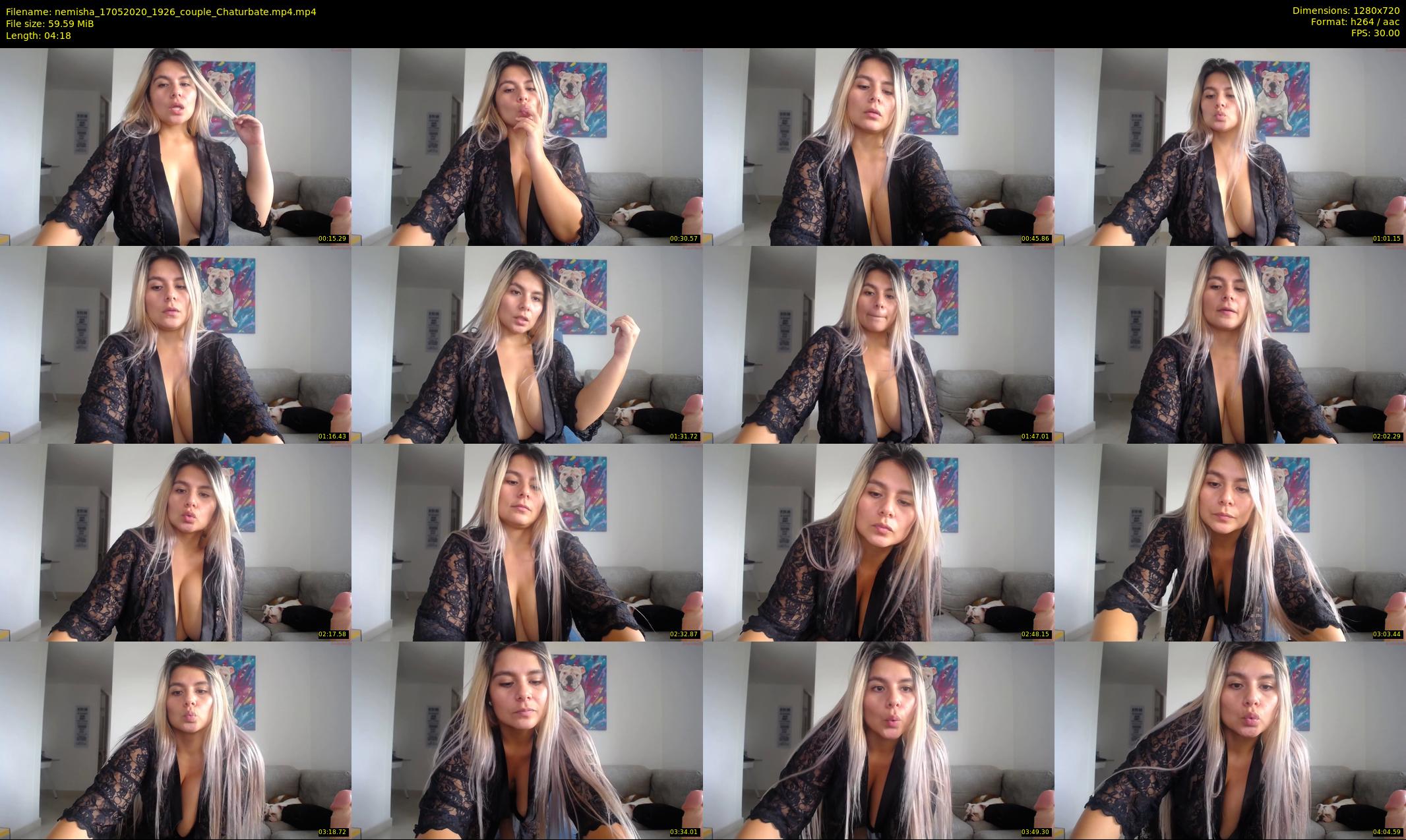 nemisha — 5 minute Chaturbate female cam show recording, 720p, May 17, 2020