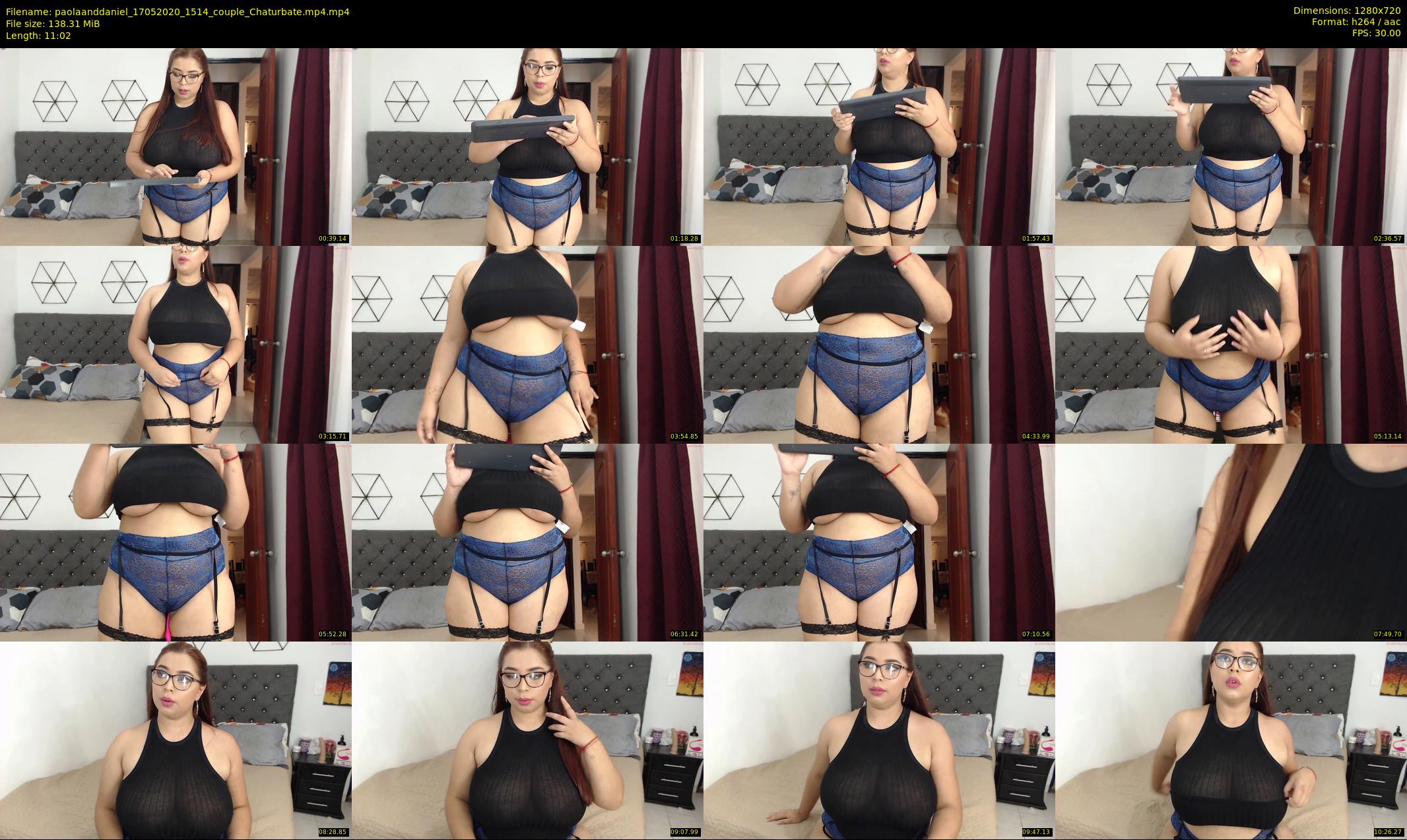 paolaanddaniel — 12 minute Chaturbate couple cam show recording, 720p, May 17, 2020
