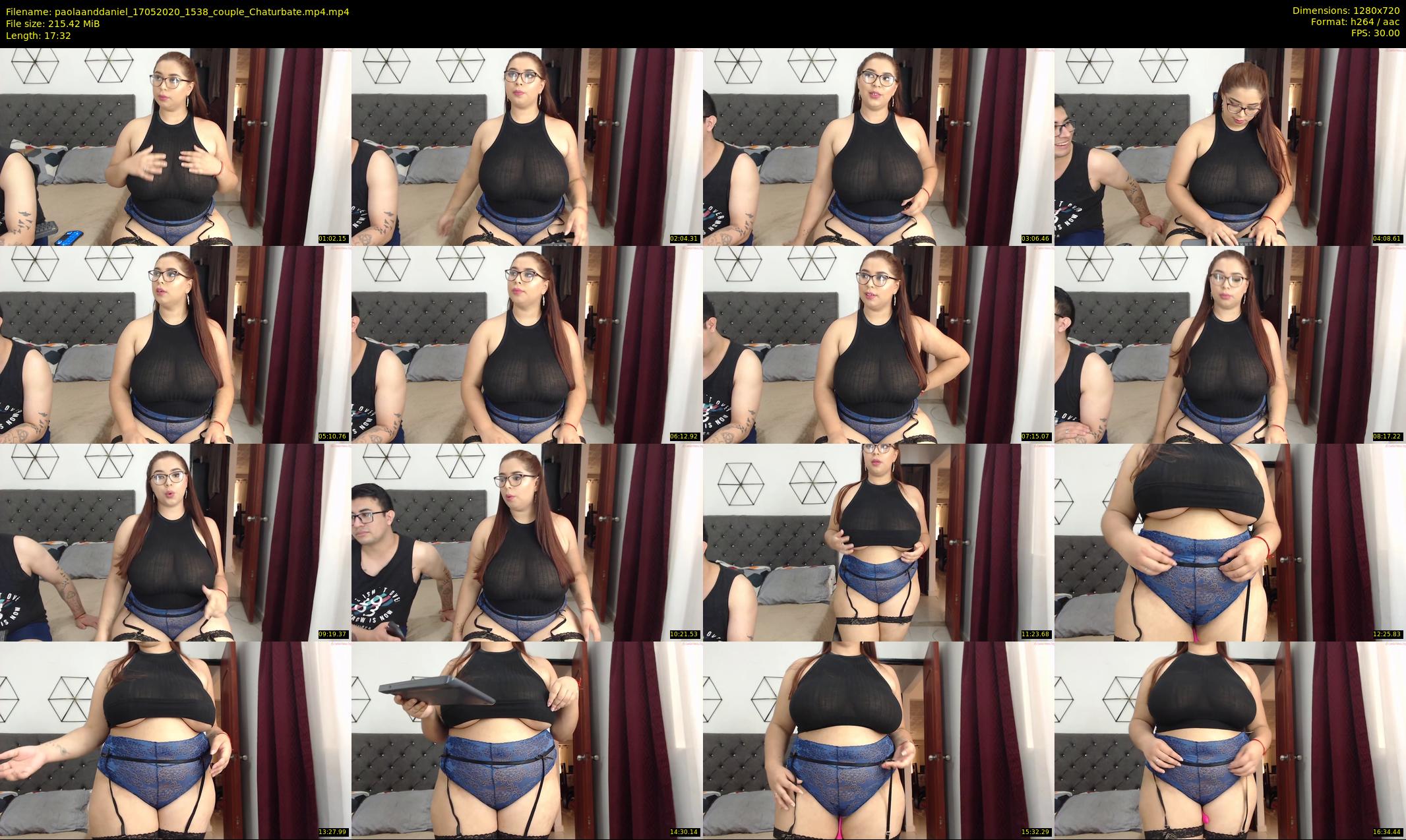 paolaanddaniel — 18 minute Chaturbate couple cam show recording, 720p, May 17, 2020
