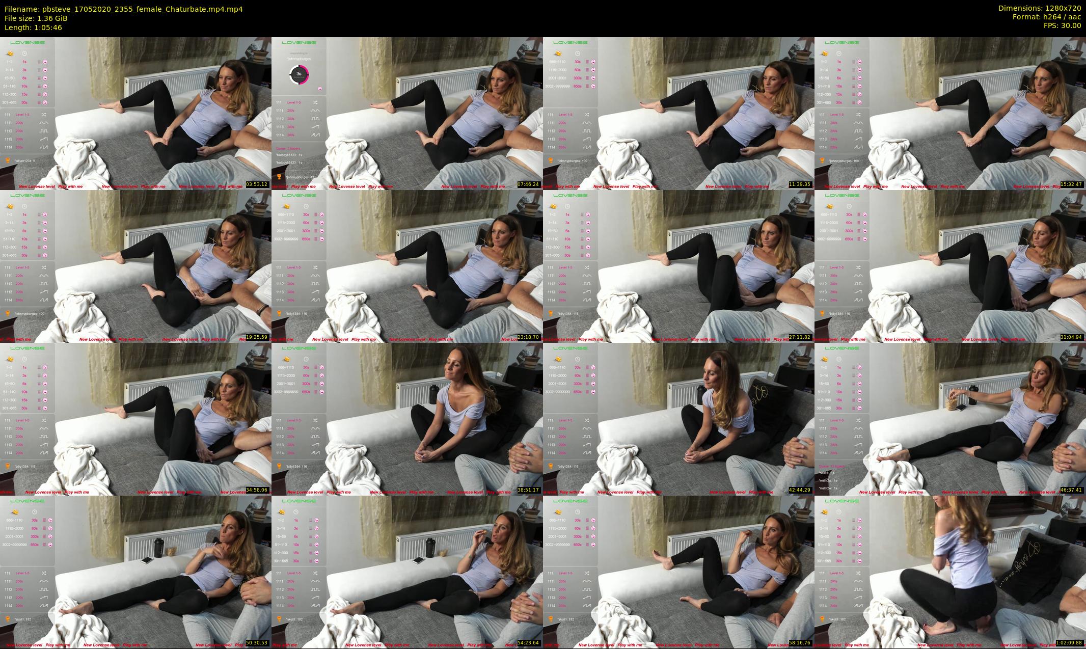 pbsteve — 66 minute Chaturbate couple cam show recording, 720p, May 17, 2020
