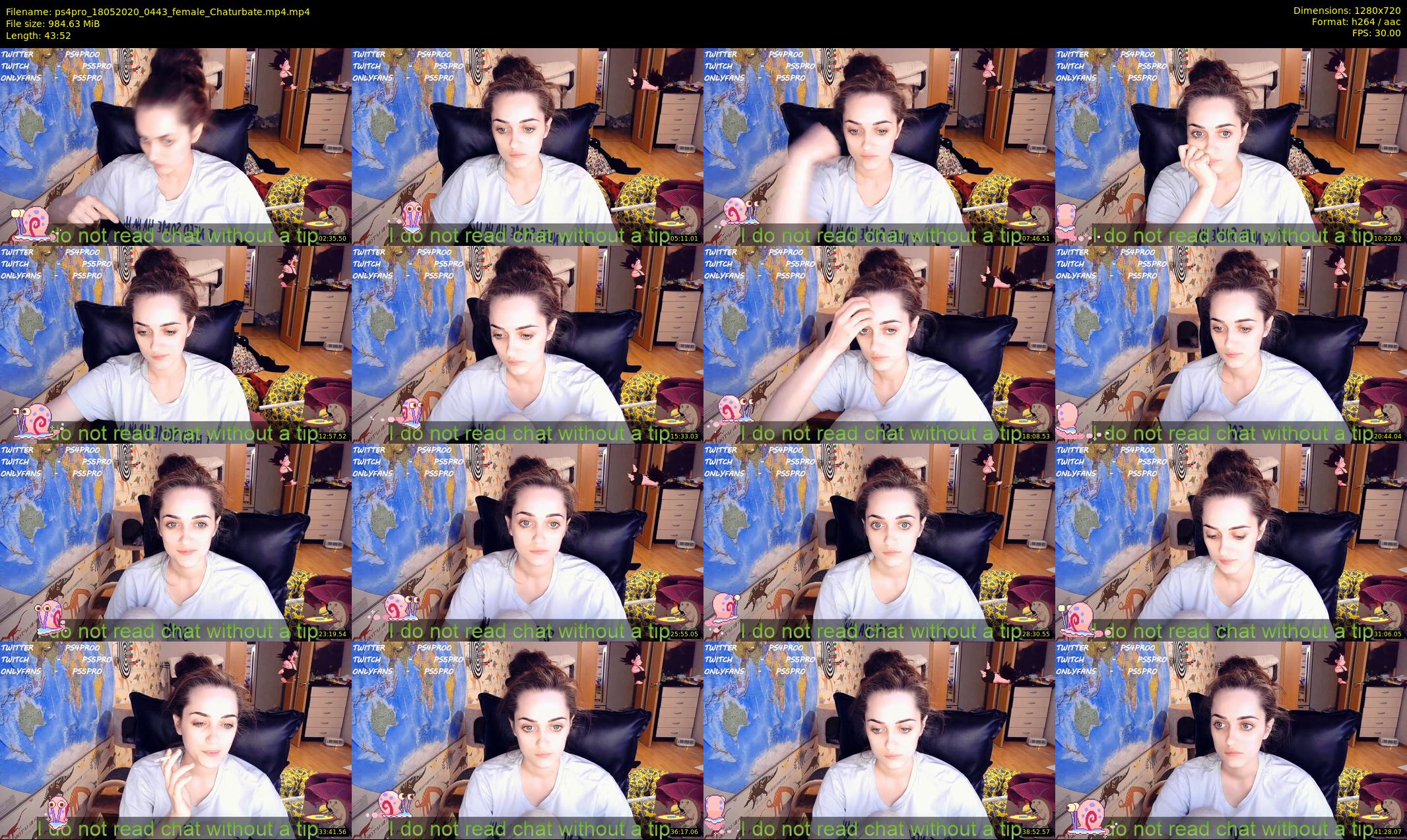 ps4pro — 44 minute Chaturbate female cam show recording, 720p, May 18, 2020