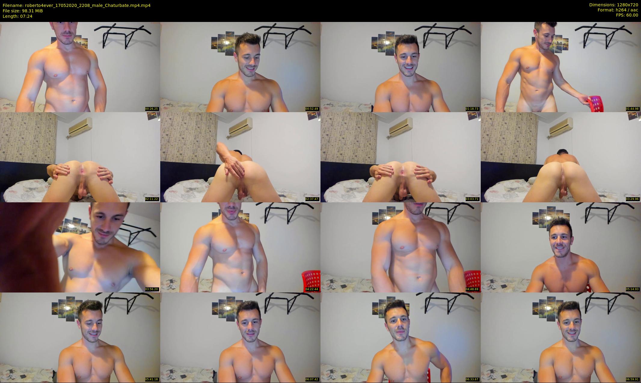 roberto4ever — 8 minute Chaturbate male cam show recording, 720p, May 17, 2020