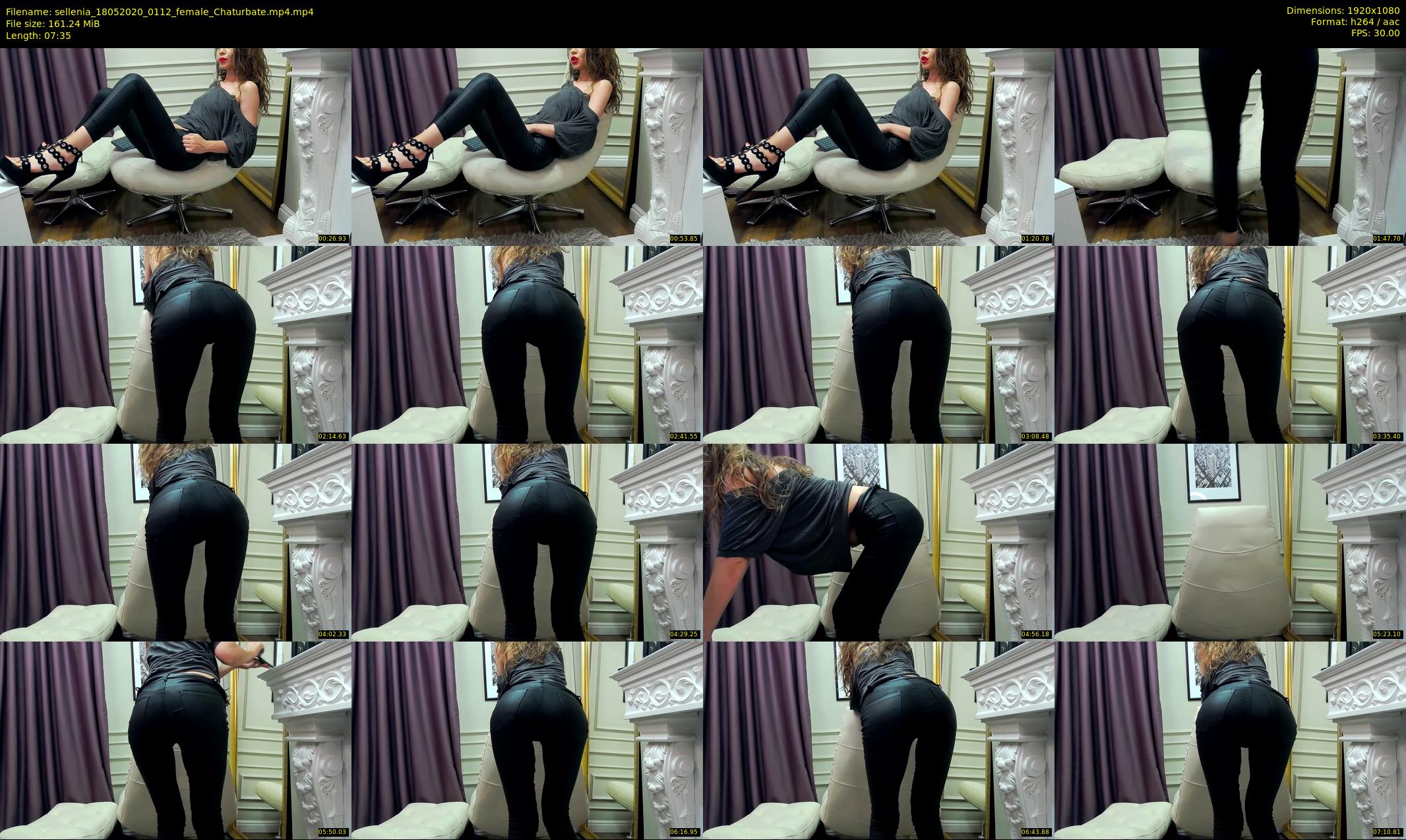 sellenia — 8 minute Chaturbate female cam show recording, 1080p, May 18, 2020