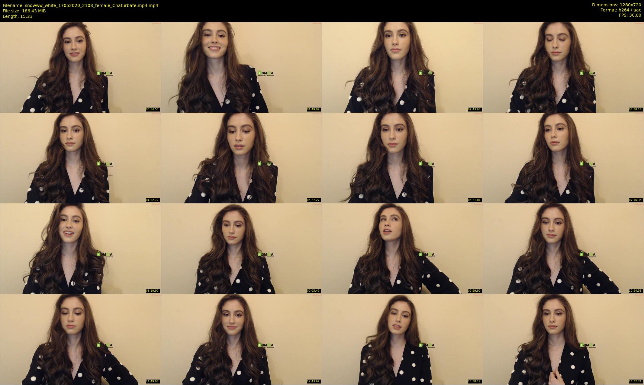 snowww_white — 16 minute Chaturbate female cam show recording, 720p, May 17, 2020