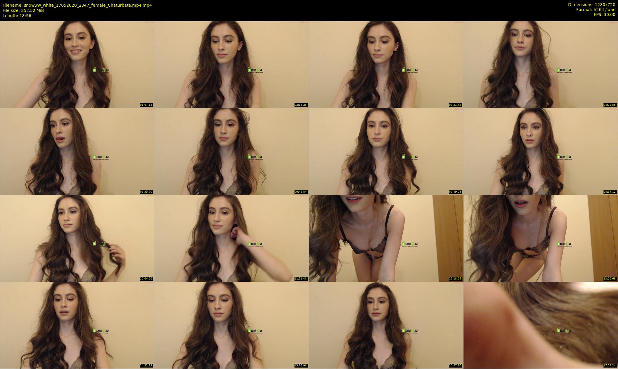 snowww_white — 19 minute Chaturbate female cam show recording, 720p, May 17, 2020