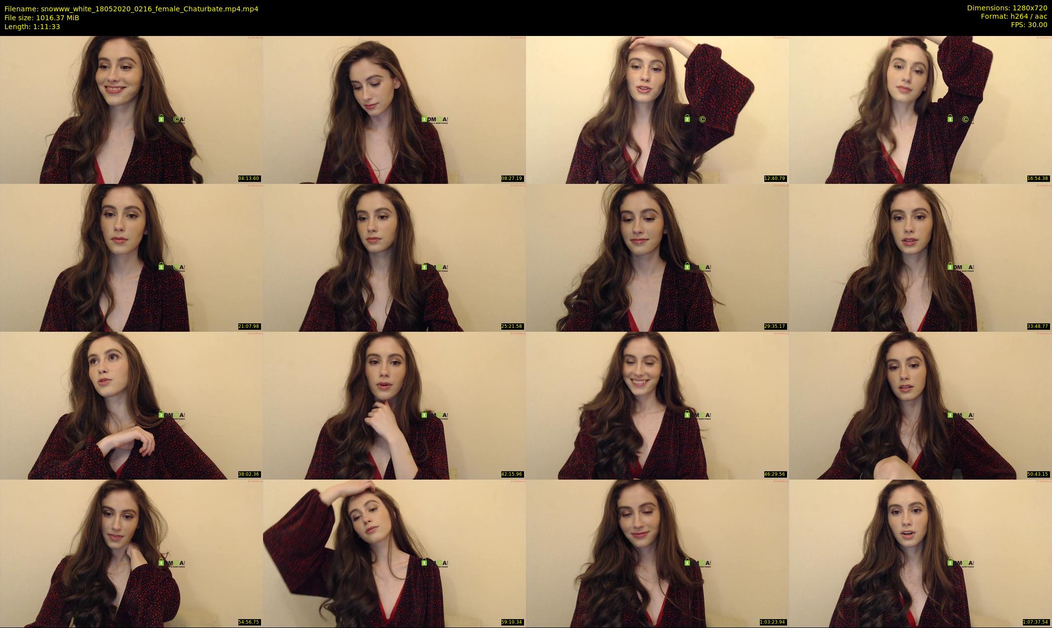 snowww_white — 72 minute Chaturbate female cam show recording, 720p, May 18, 2020