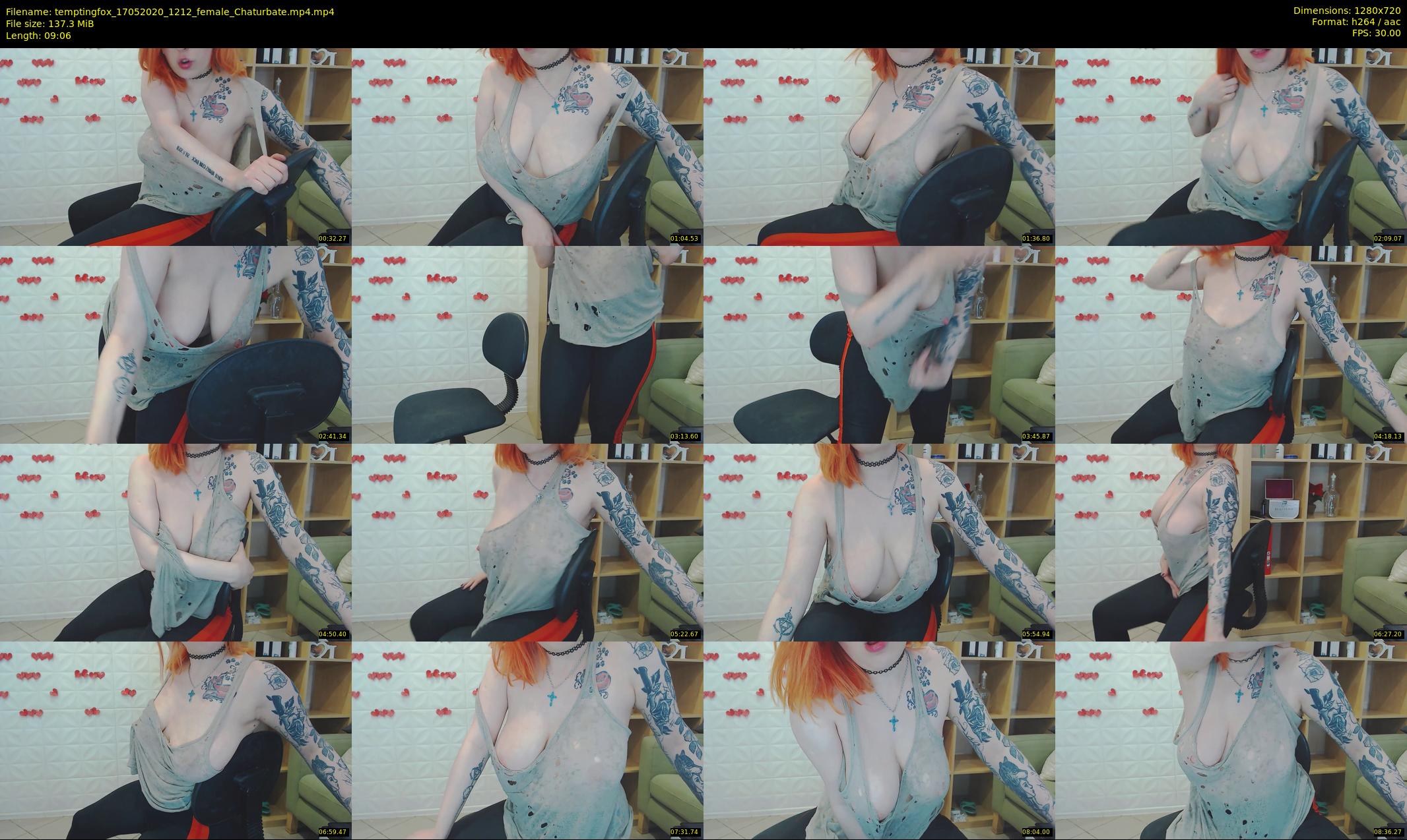 temptingfox — 10 minute Chaturbate female cam show recording, 720p, May 17, 2020
