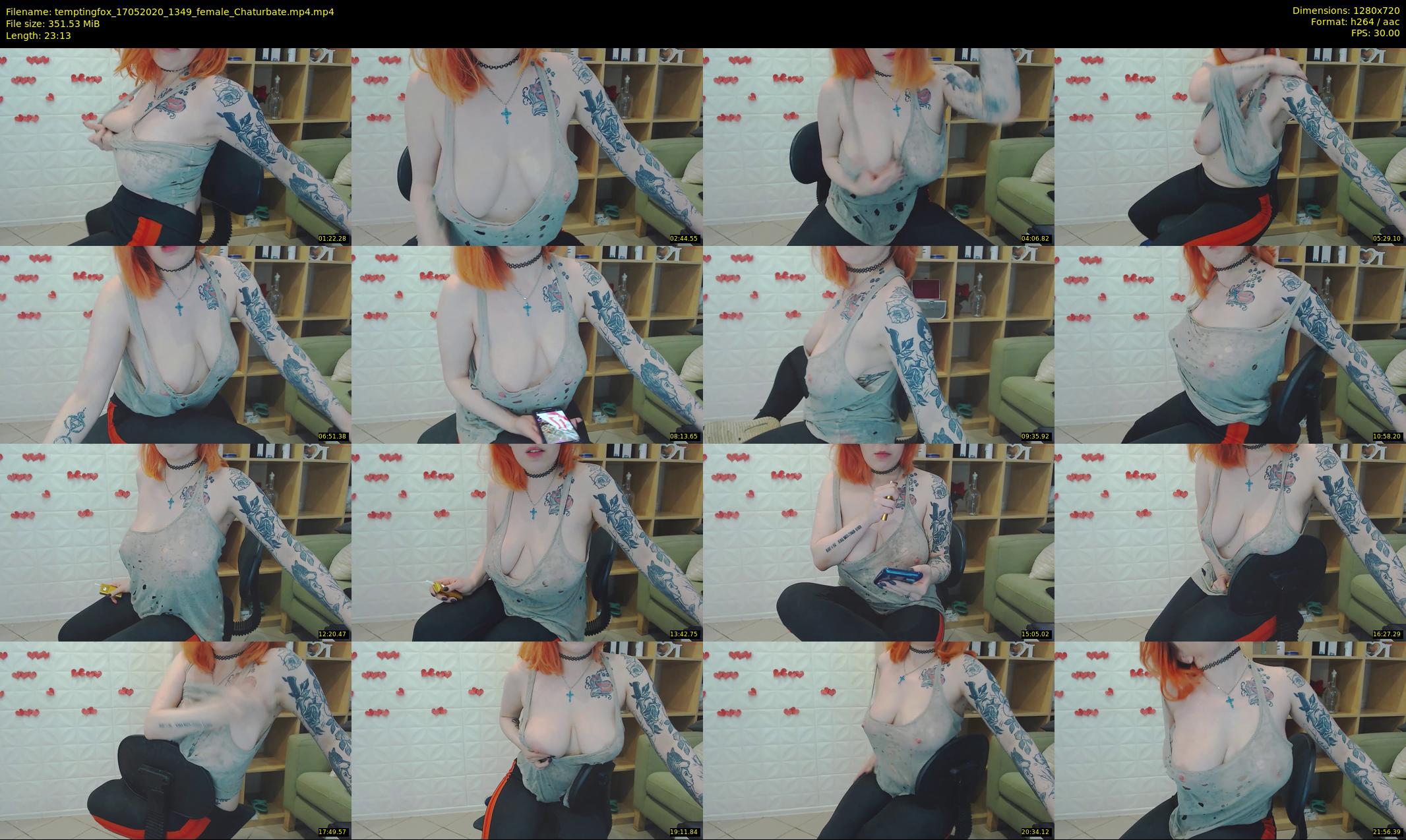 temptingfox — 24 minute Chaturbate female cam show recording, 720p, May 17, 2020