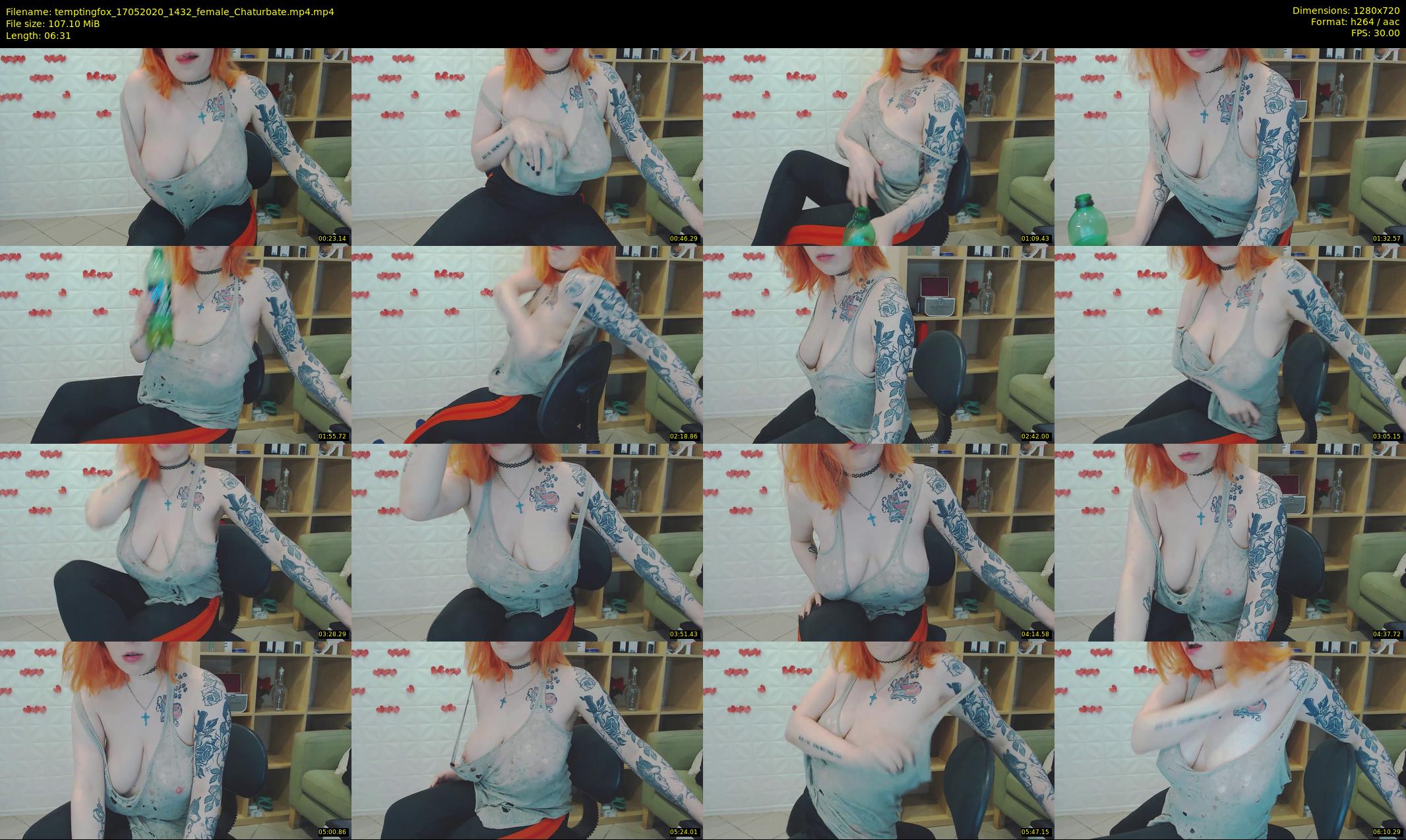 temptingfox — 7 minute Chaturbate female cam show recording, 720p, May 17, 2020