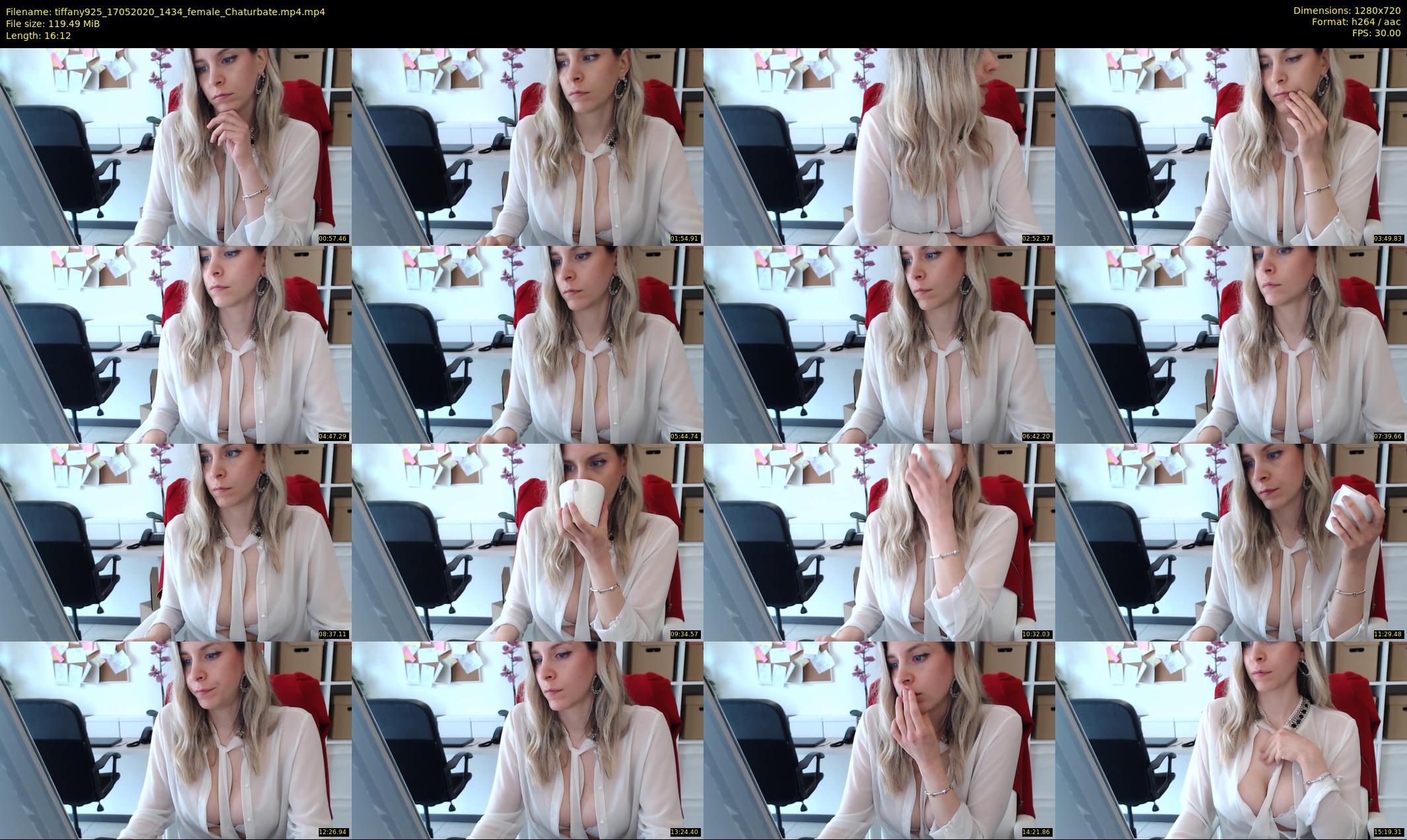 tiffany925 — 17 minute Chaturbate female cam show recording, 720p, May 17, 2020