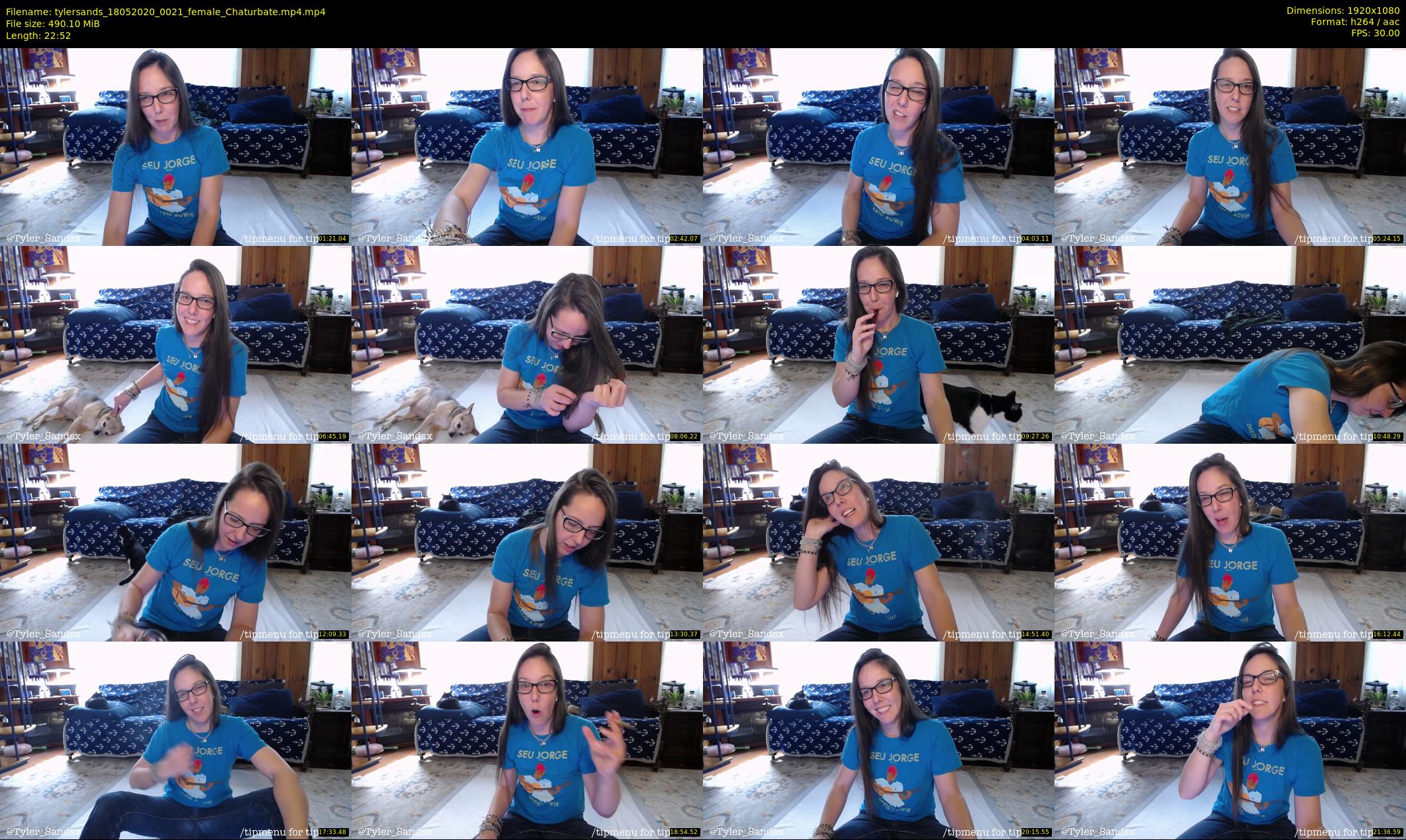 tylersands — 23 minute Chaturbate female cam show recording, 1080p, May 18, 2020