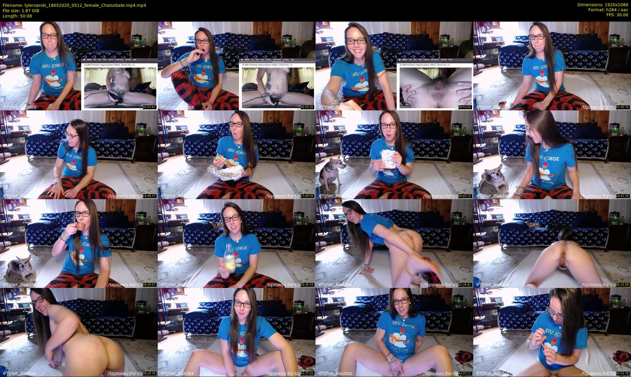 tylersands — 51 minute Chaturbate female cam show recording, 1080p, May 18, 2020