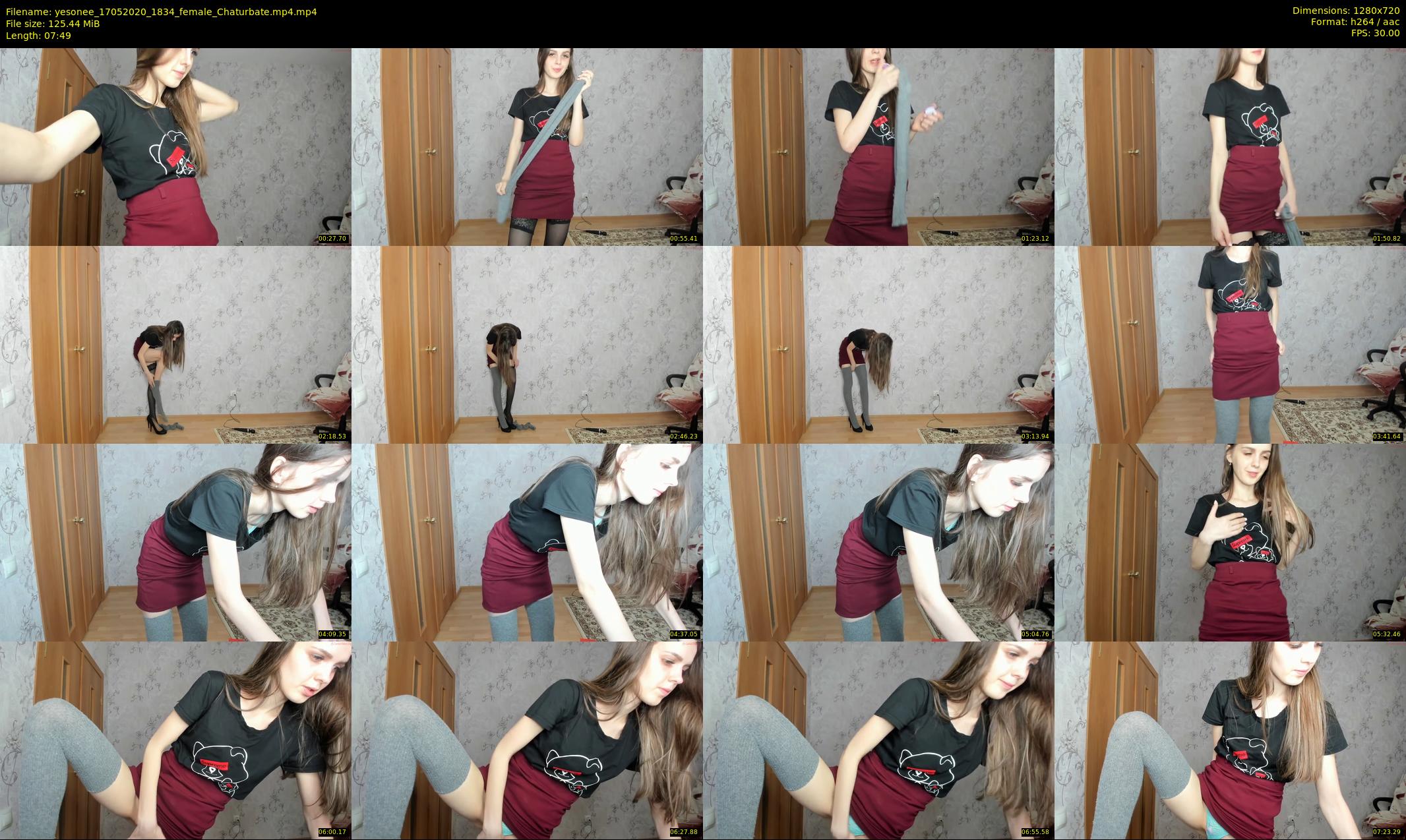 yesonee — 8 minute Chaturbate female cam show recording, 720p, May 17, 2020