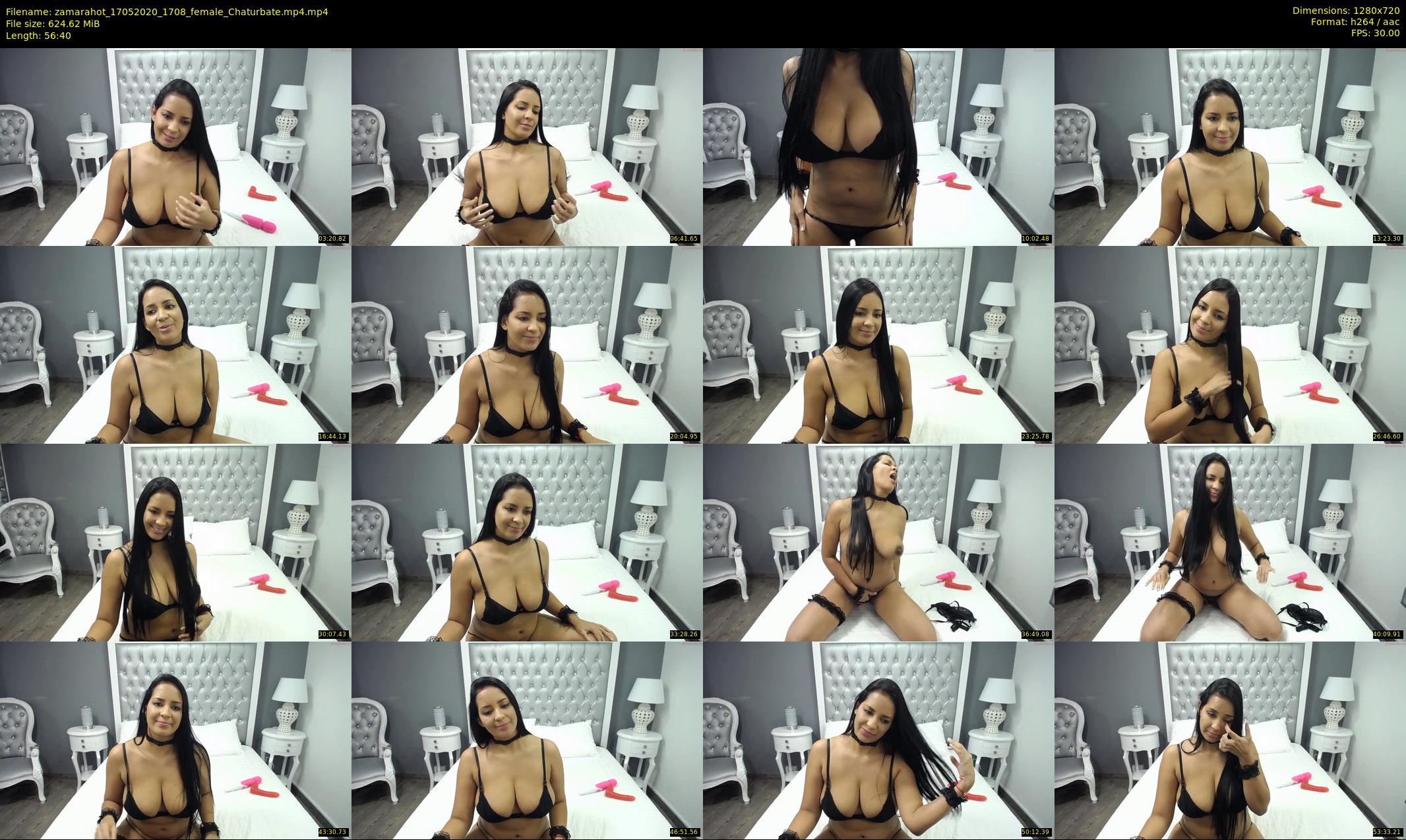 zamarahot — 57 minute Chaturbate female cam show recording, 720p, May 17, 2020