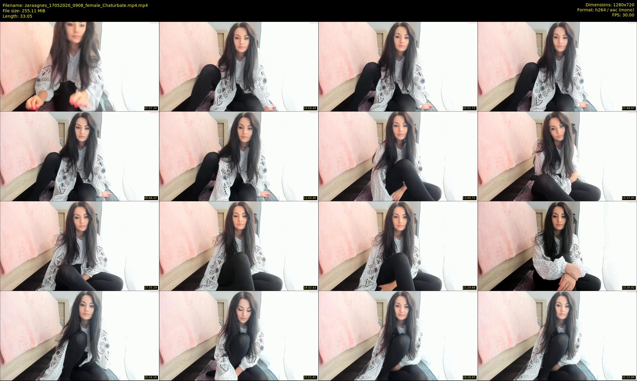 zaraagnes — 34 minute Chaturbate female cam show recording, 720p, May 17, 2020